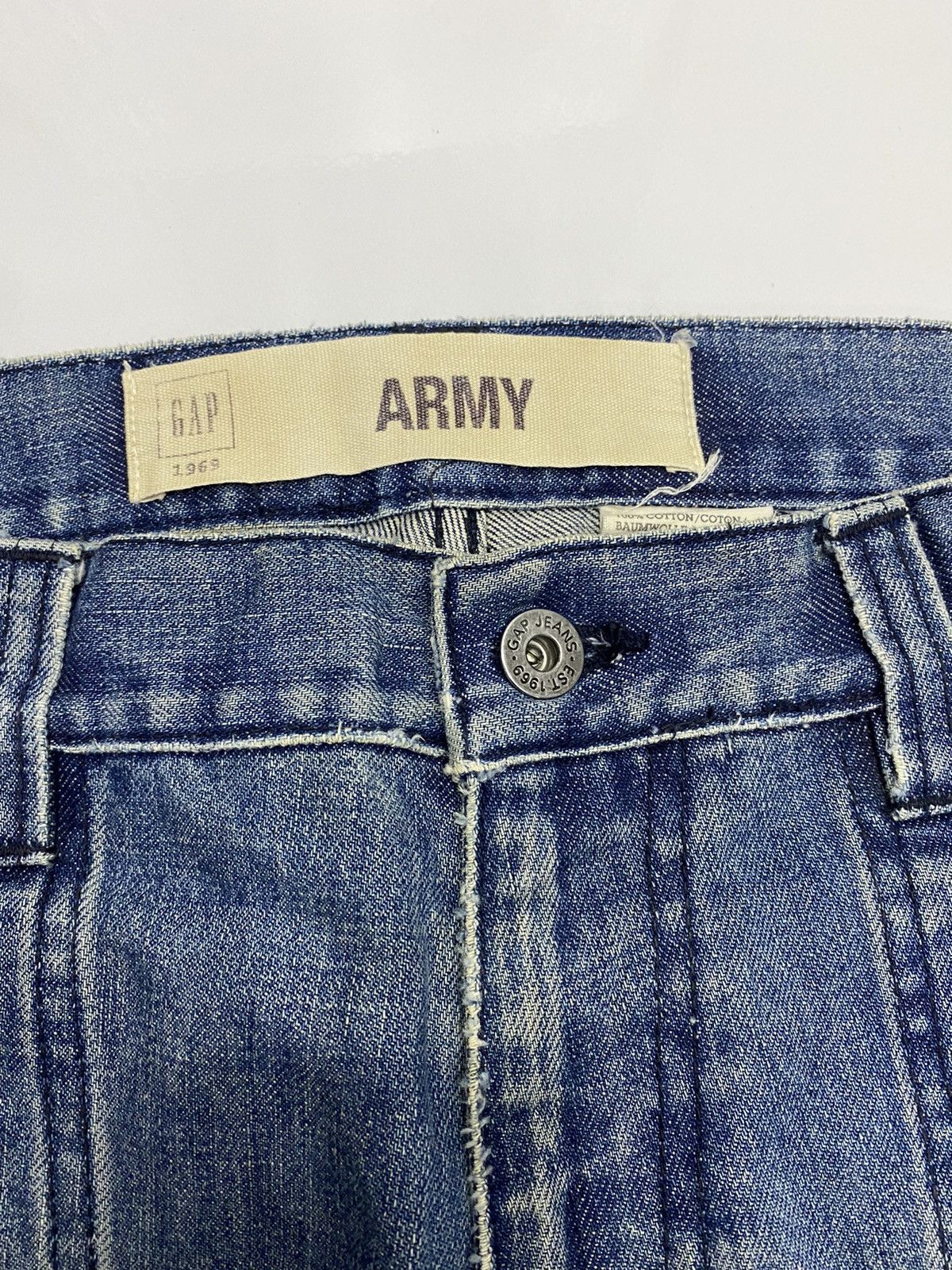 Gap VINTAGE GAP ARMY DISTRESSED DENIM PANTS Size US 31 - 9 Thumbnail