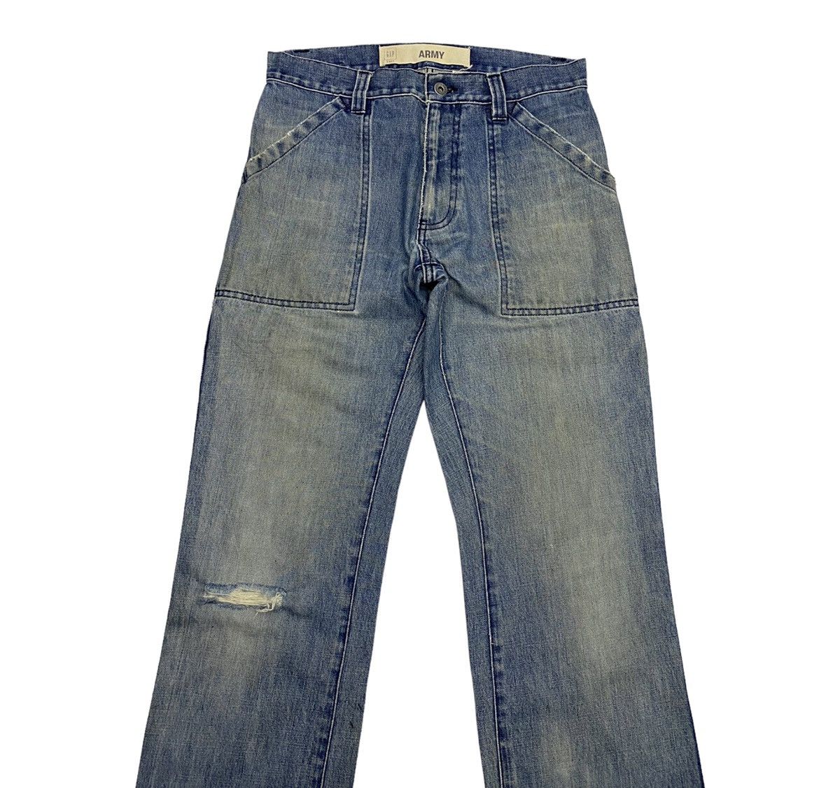 Gap VINTAGE GAP ARMY DISTRESSED DENIM PANTS Size US 31 - 2 Thumbnail