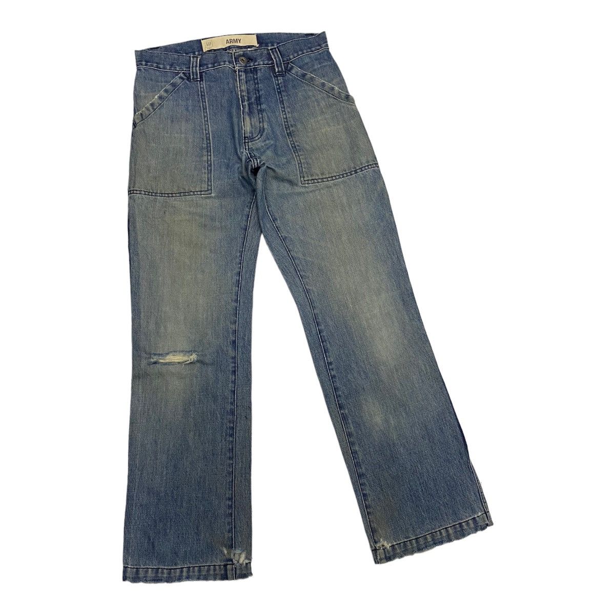 Gap VINTAGE GAP ARMY DISTRESSED DENIM PANTS Size US 31 - 6 Thumbnail