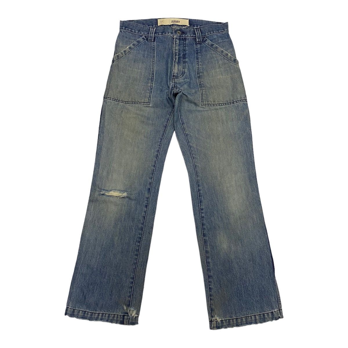 Gap VINTAGE GAP ARMY DISTRESSED DENIM PANTS Size US 31 - 1 Thumbnail