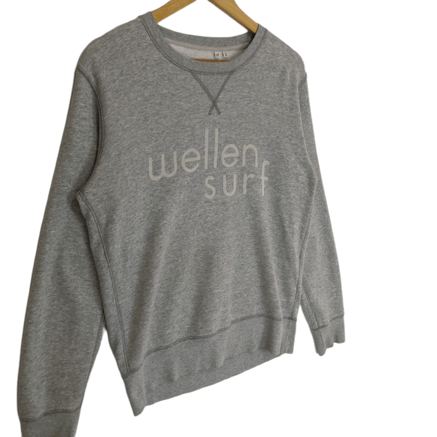 Japanese Brand UNIQLO x Wellen Surf Surfboard Big Spell Out Sweatshirt Size US M / EU 48-50 / 2 - 3 Thumbnail
