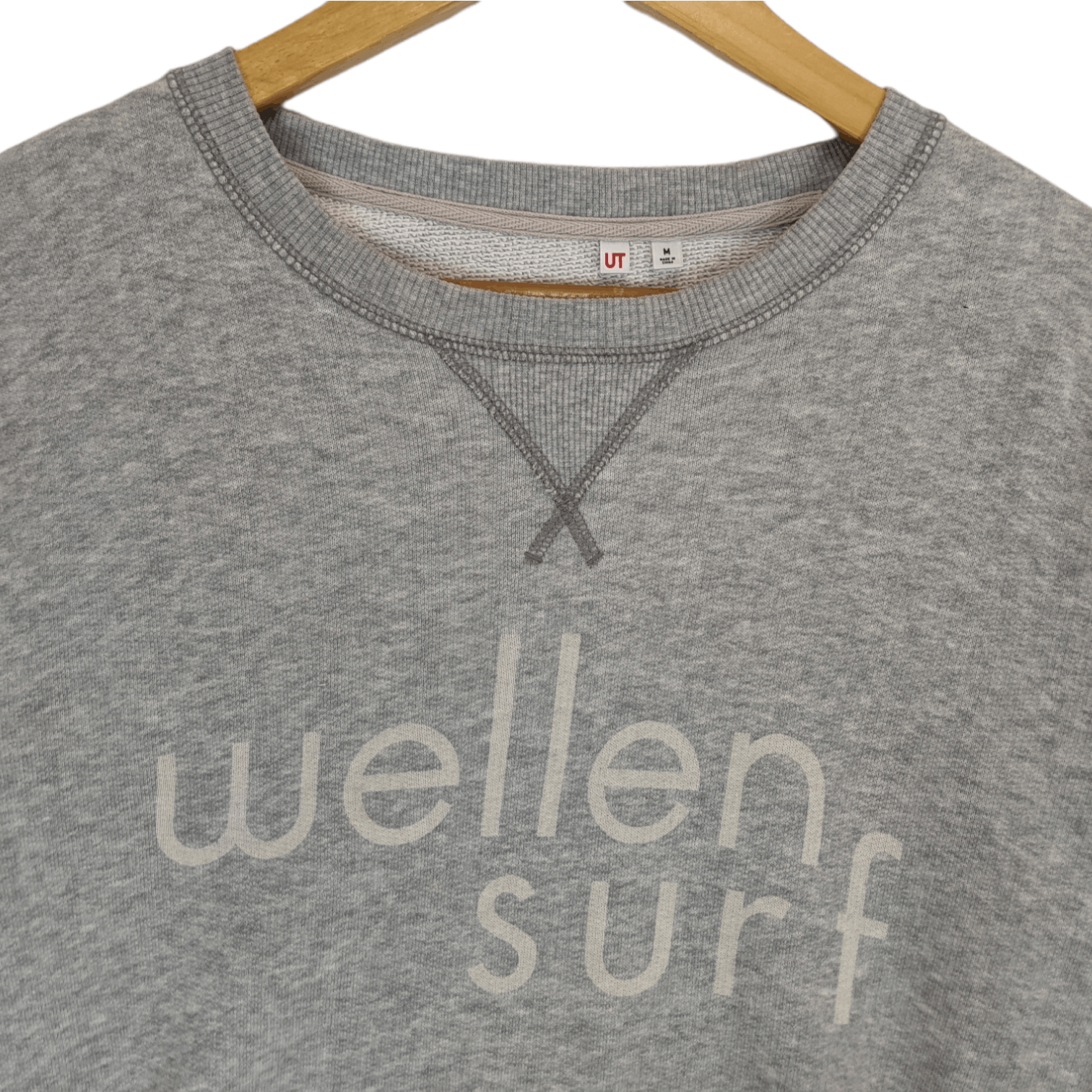 Japanese Brand UNIQLO x Wellen Surf Surfboard Big Spell Out Sweatshirt Size US M / EU 48-50 / 2 - 4 Thumbnail
