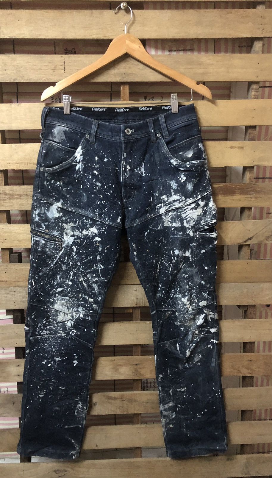Designer × Japanese Brand 🔥Fieldcore Cargo Painter by Japanese Brand Jeans Size US 34 / EU 50 - 1 Thumbnail