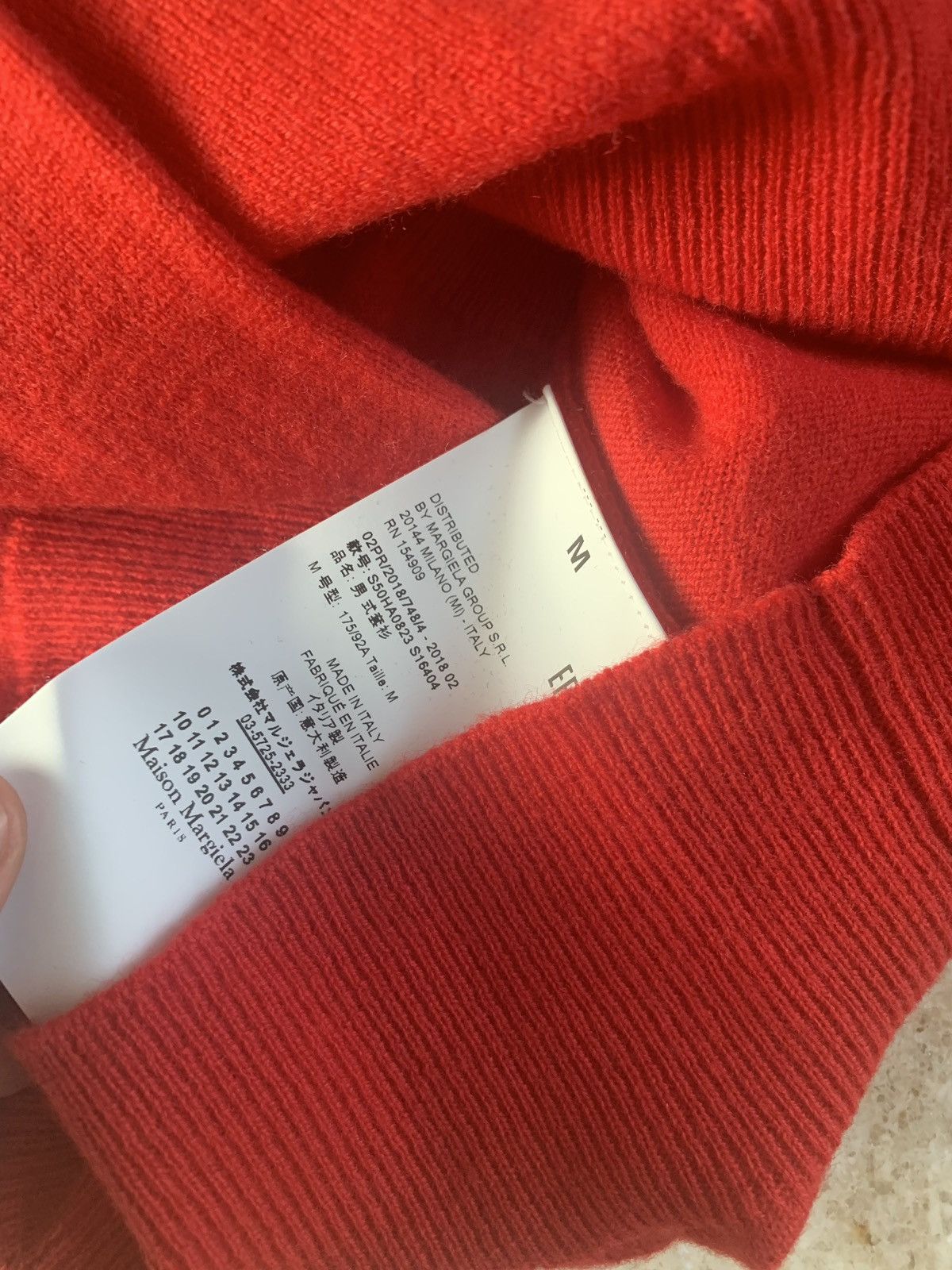 Maison Margiela S50HA0823 Distressed Knitwear in Red Size US M / EU 48-50 / 2 - 12 Thumbnail