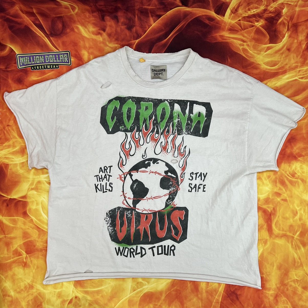Gallery Dept. Corona virus tee Size US XL / EU 56 / 4 - 1 Thumbnail