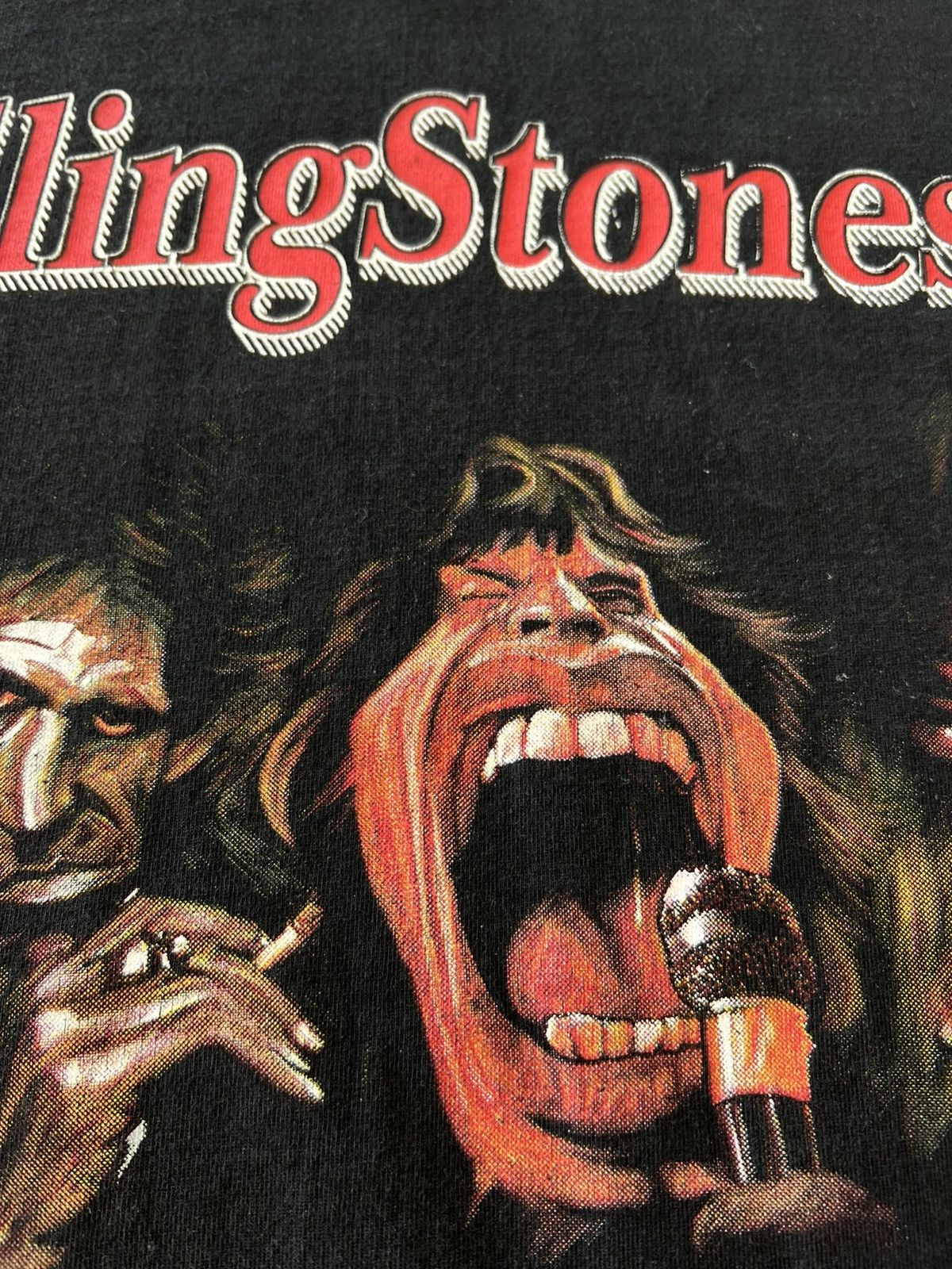 Band Tees Vintage 90s Rolling Stones Black Long Sleeve Hoodie Size US L / EU 52-54 / 3 - 5 Thumbnail