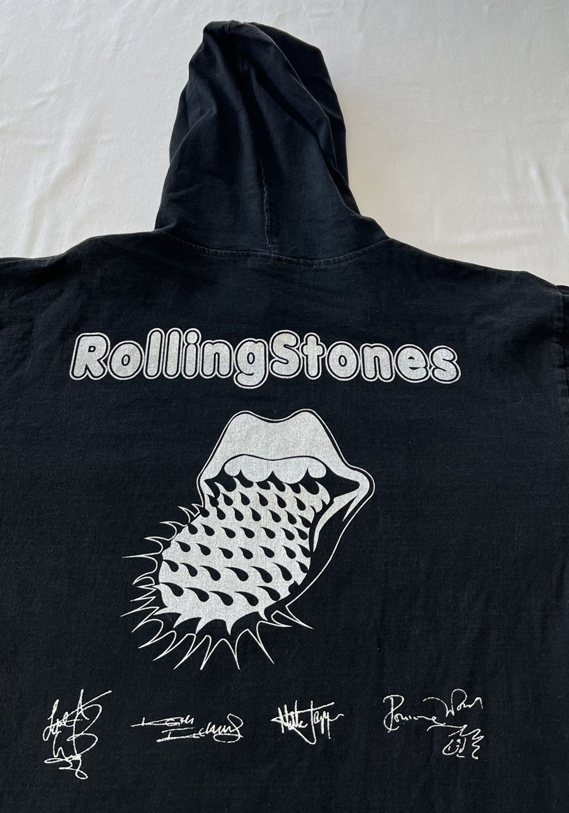 Band Tees Vintage 90s Rolling Stones Black Long Sleeve Hoodie Size US L / EU 52-54 / 3 - 12 Thumbnail