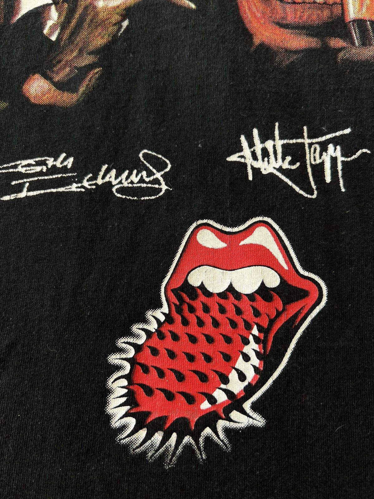 Band Tees Vintage 90s Rolling Stones Black Long Sleeve Hoodie Size US L / EU 52-54 / 3 - 6 Thumbnail