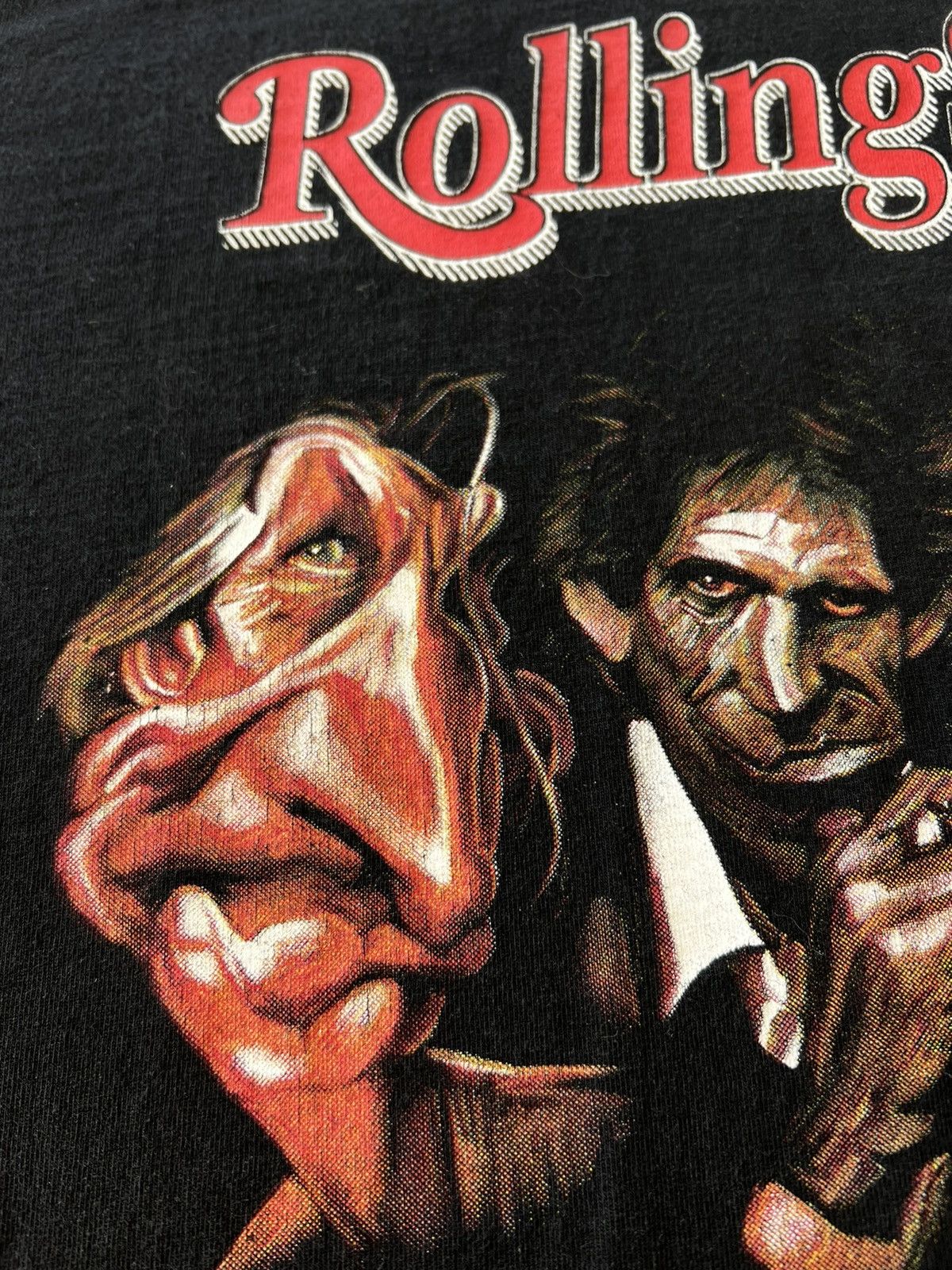 Band Tees Vintage 90s Rolling Stones Black Long Sleeve Hoodie Size US L / EU 52-54 / 3 - 4 Thumbnail