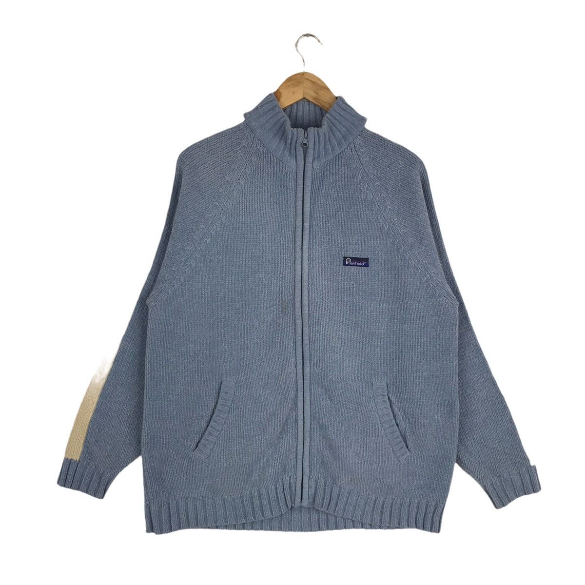 Penfield Vintage Penfield Small Logo Zipper Knit Sweater Jacket Size US L / EU 52-54 / 3 - 1 Thumbnail