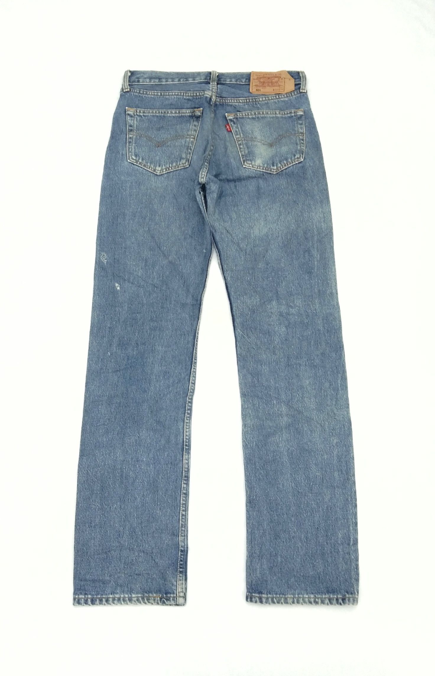 Levi's Vintage Levi's 501 Blue Wash Straight Leg Jeans 31x33 Size US 31 - 2 Thumbnail