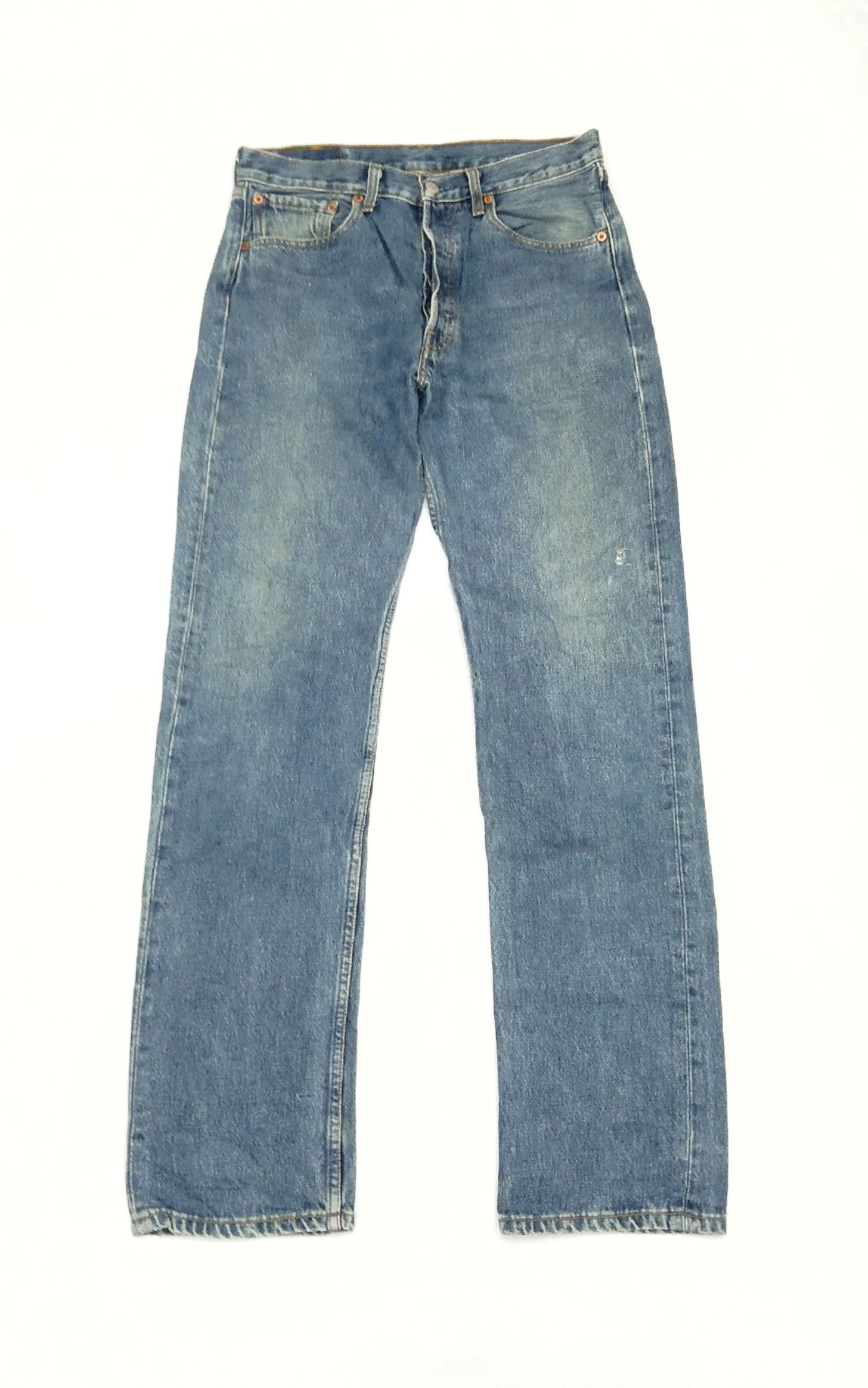 Levi's Vintage Levi's 501 Blue Wash Straight Leg Jeans 31x33 Size US 31 - 1 Thumbnail