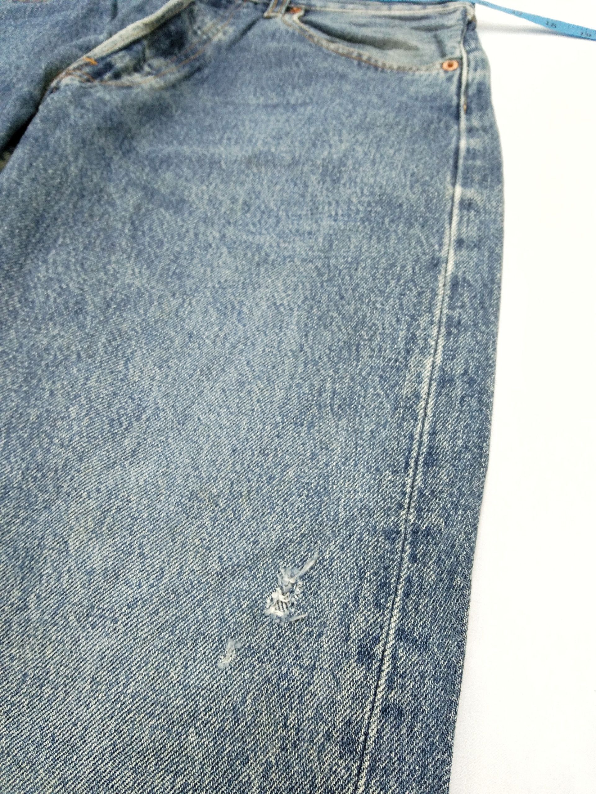 Levi's Vintage Levi's 501 Blue Wash Straight Leg Jeans 31x33 Size US 31 - 4 Thumbnail