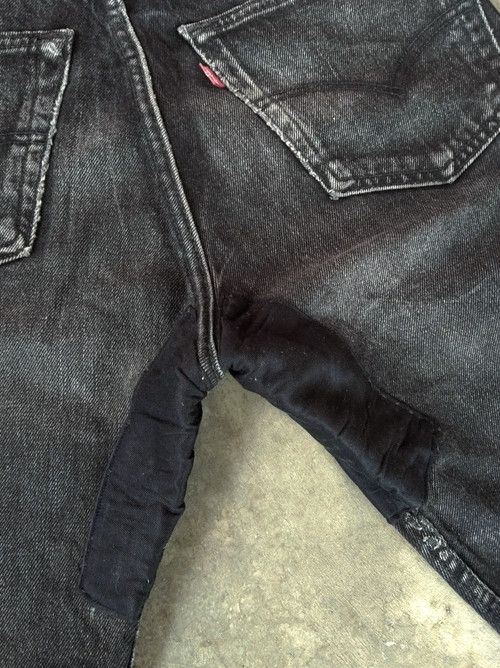 Levi's 90s Vintage Levi's 501 Black Distressed Jeans 31x29 Size US 31 - 5 Thumbnail