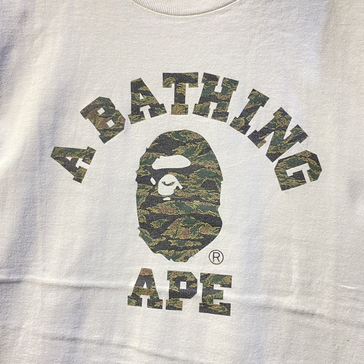 Bape × Vintage Tiger Camo College Tee Size US M / EU 48-50 / 2 - 3 Thumbnail