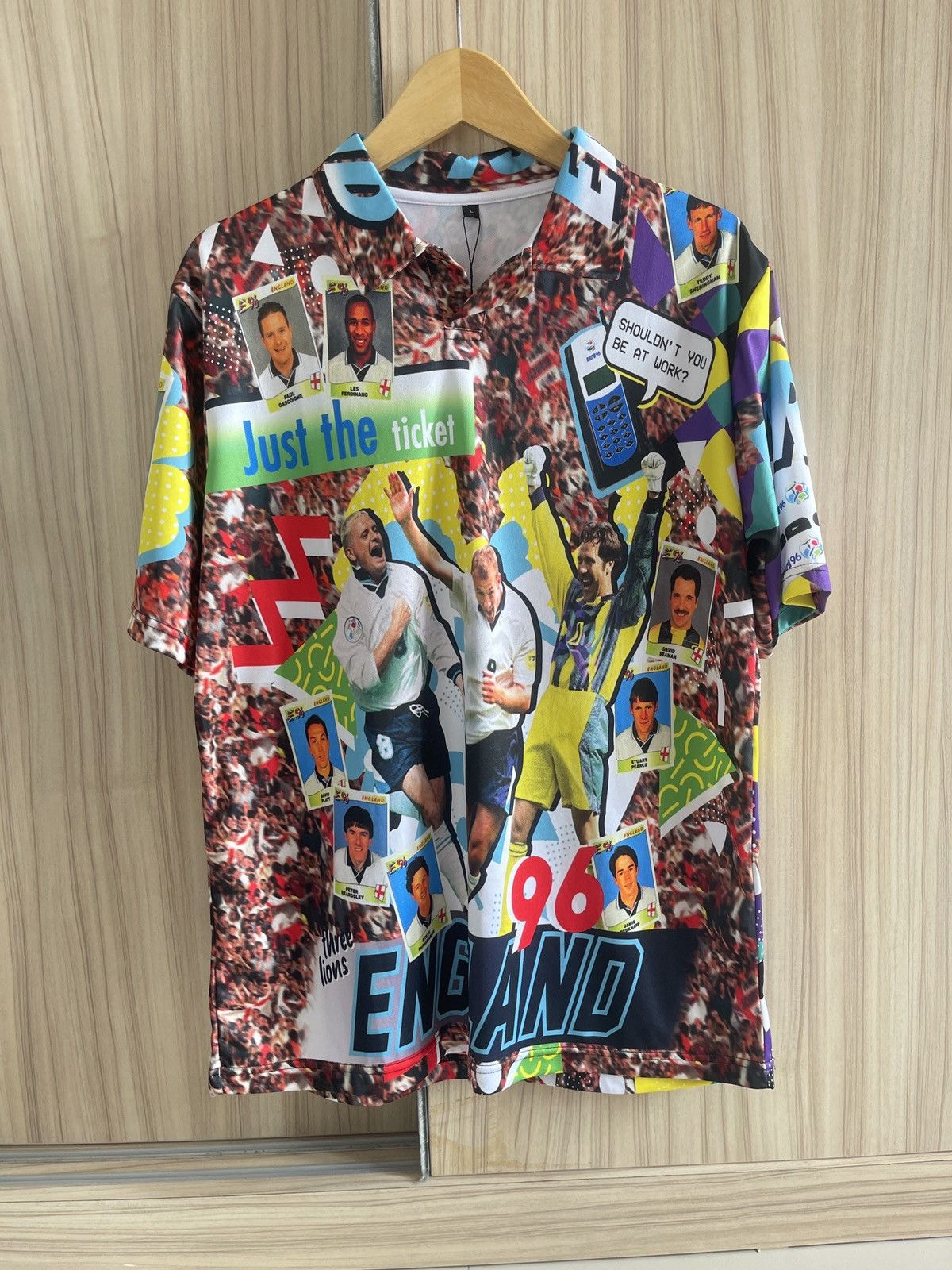 Vintage 1996 aop england 1996 euro jersey