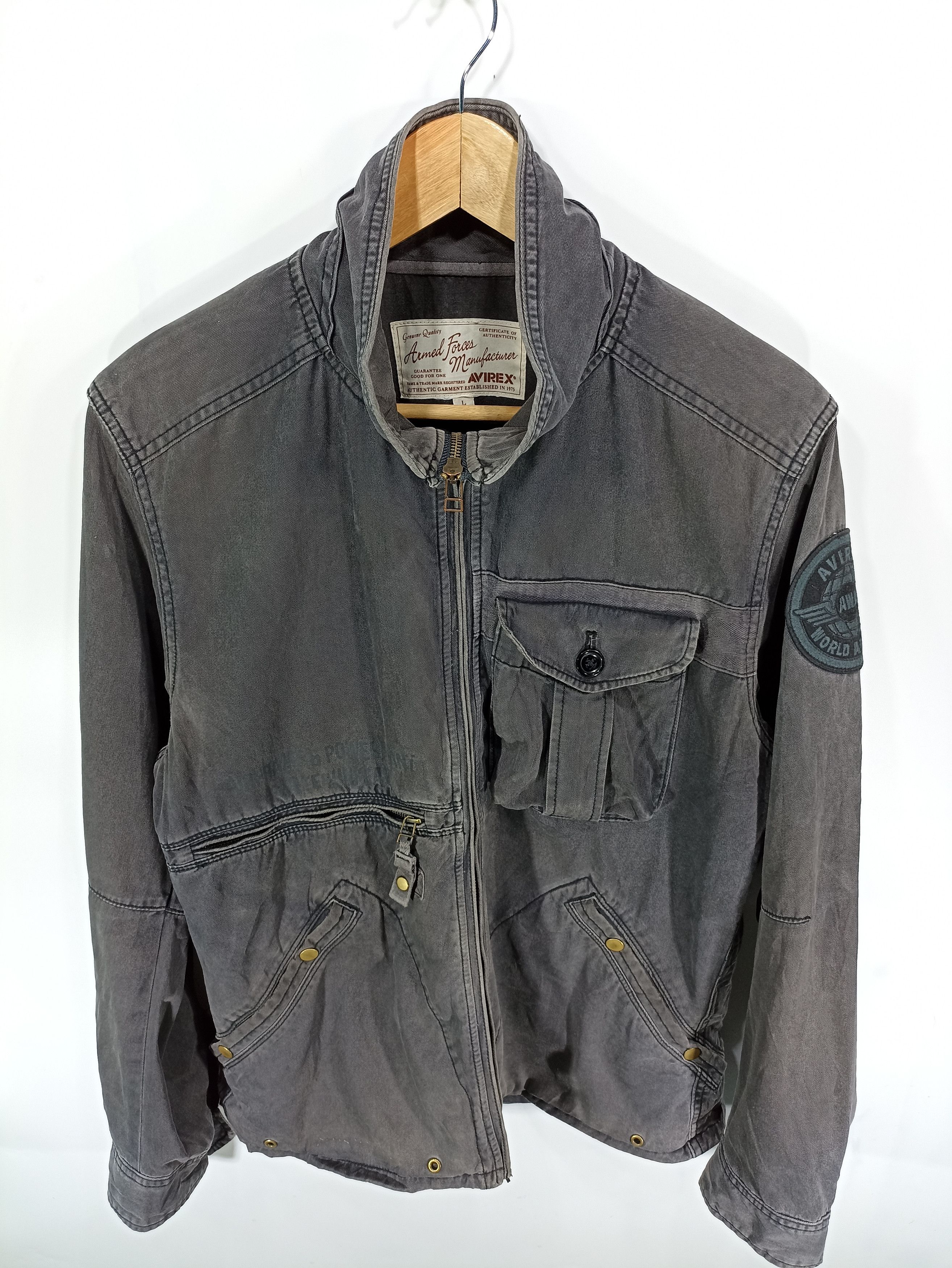 Avirex × Vintage Vintage Faded Avirex Utility Jacket Size US S / EU 44-46 / 1 - 5 Thumbnail