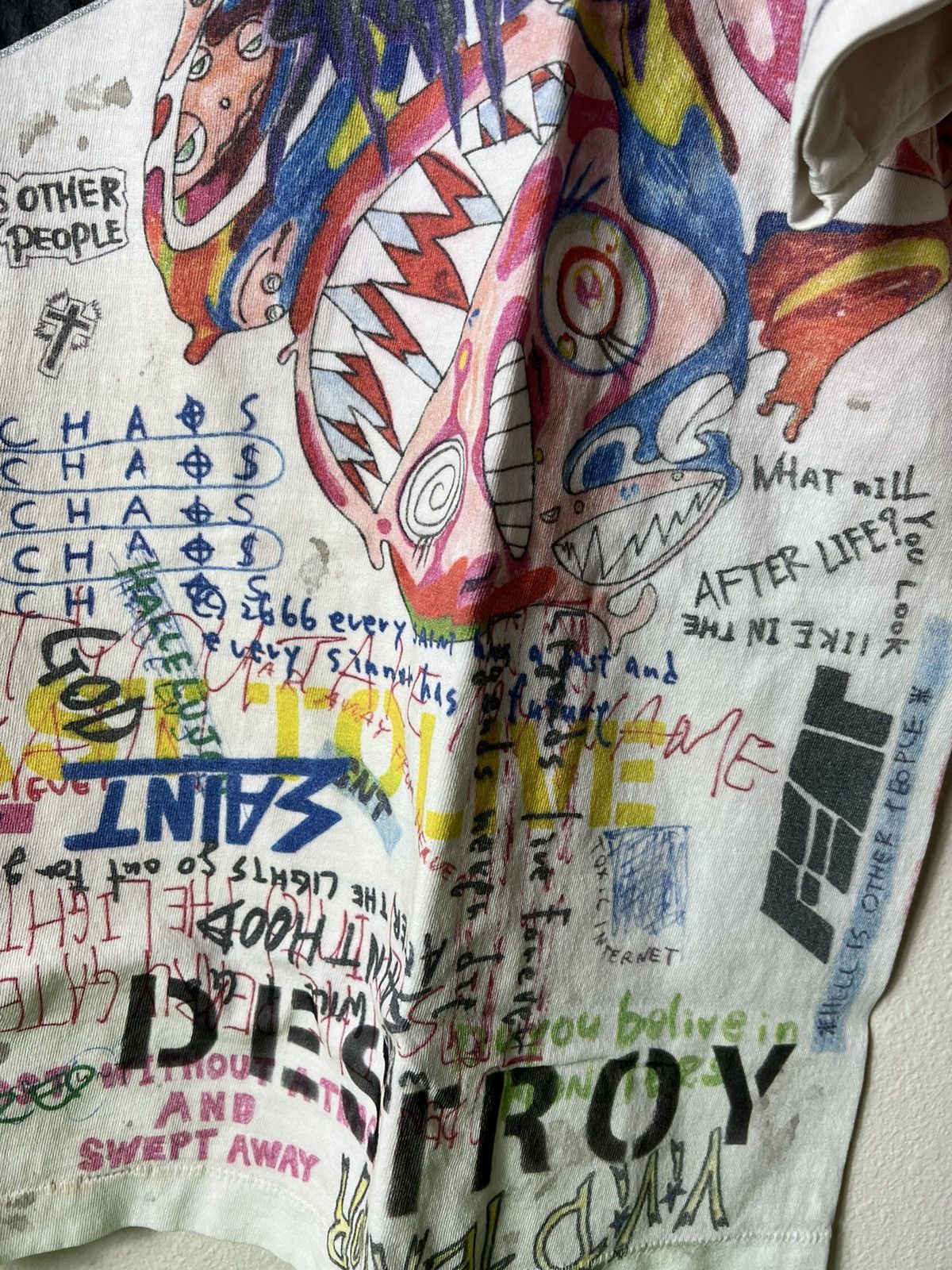 Saint Michael × Takashi Murakami Saint Michael Takashi Murakami Graffiti T-Shirt Size US XL / EU 56 / 4 - 5 Thumbnail