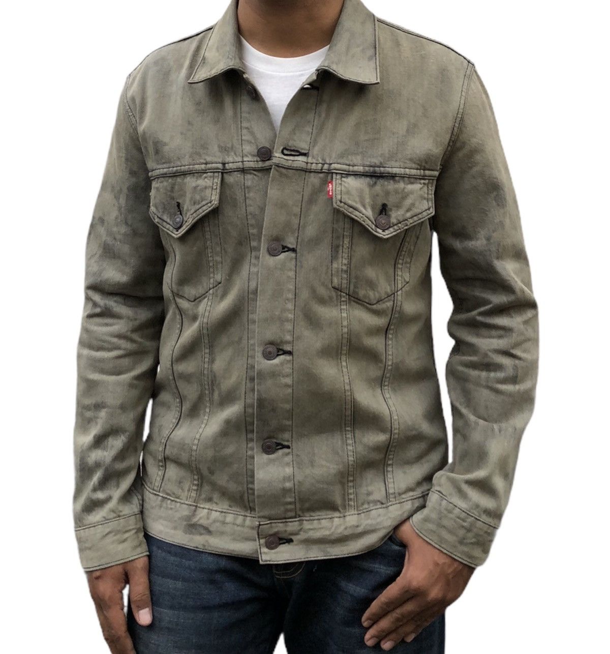Levi's Vintage Clothing 🔥Vtg Levis Denim Trucker Acid Wash Grey 70599 Denim Jacket Size US M / EU 48-50 / 2 - 1 Thumbnail