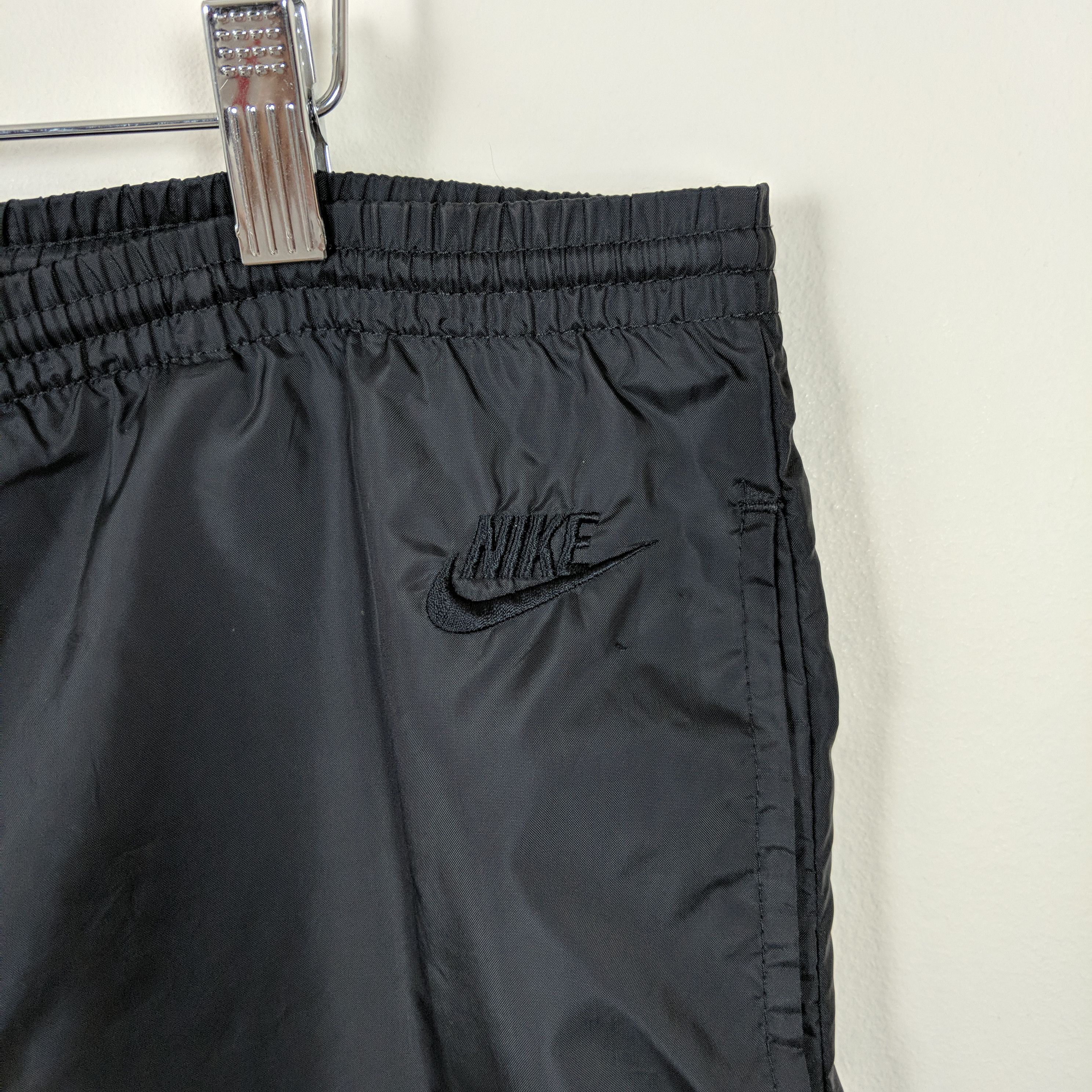 Nike Vintage 90s Nike Black Tonal Track Pants Size US 34 / EU 50 - 1 Thumbnail