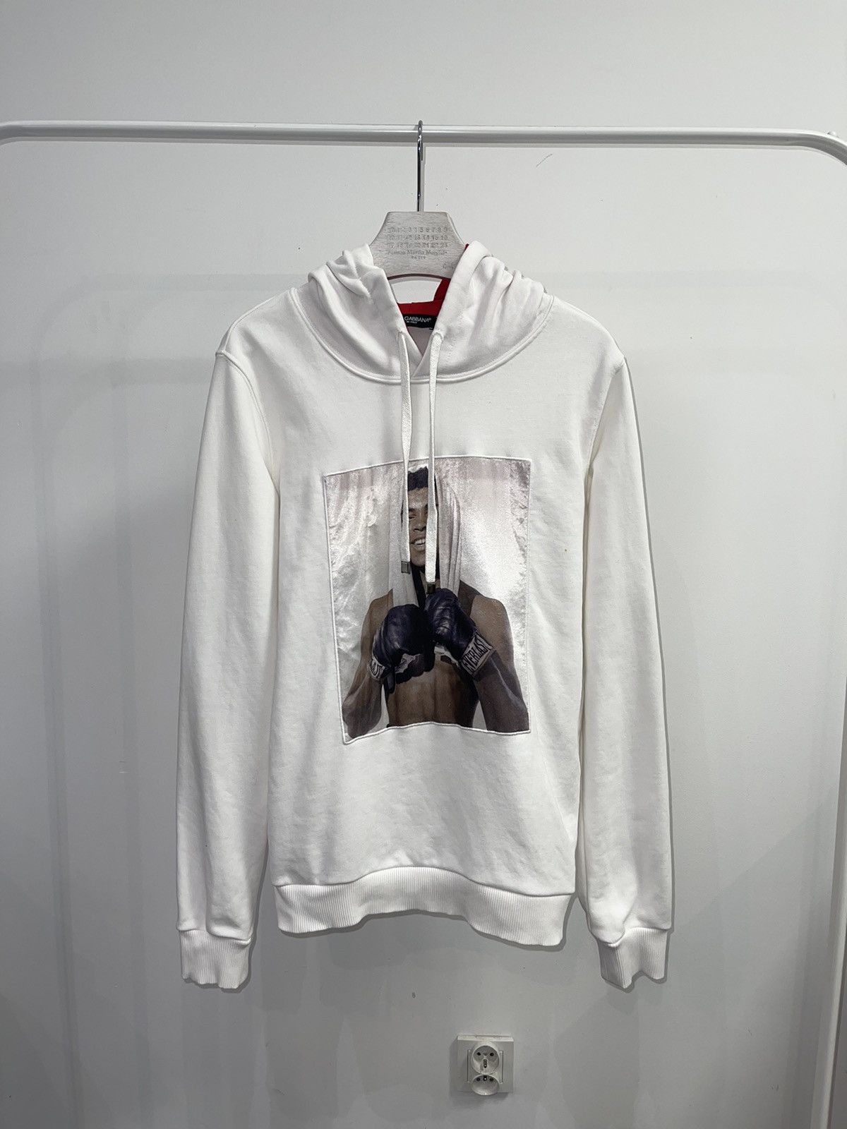 Dolce & Gabbana Dolce & Gabbana X Muhammad Ali Printed White Hoodie Size US S / EU 44-46 / 1 - 1 Thumbnail