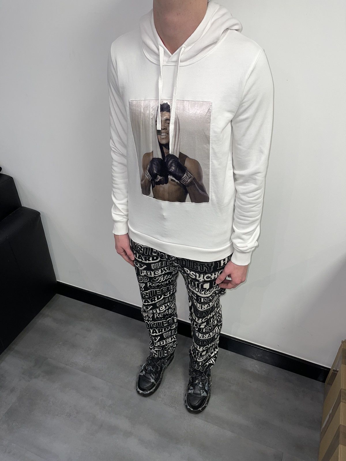Dolce & Gabbana Dolce & Gabbana X Muhammad Ali Printed White Hoodie Size US S / EU 44-46 / 1 - 7 Thumbnail