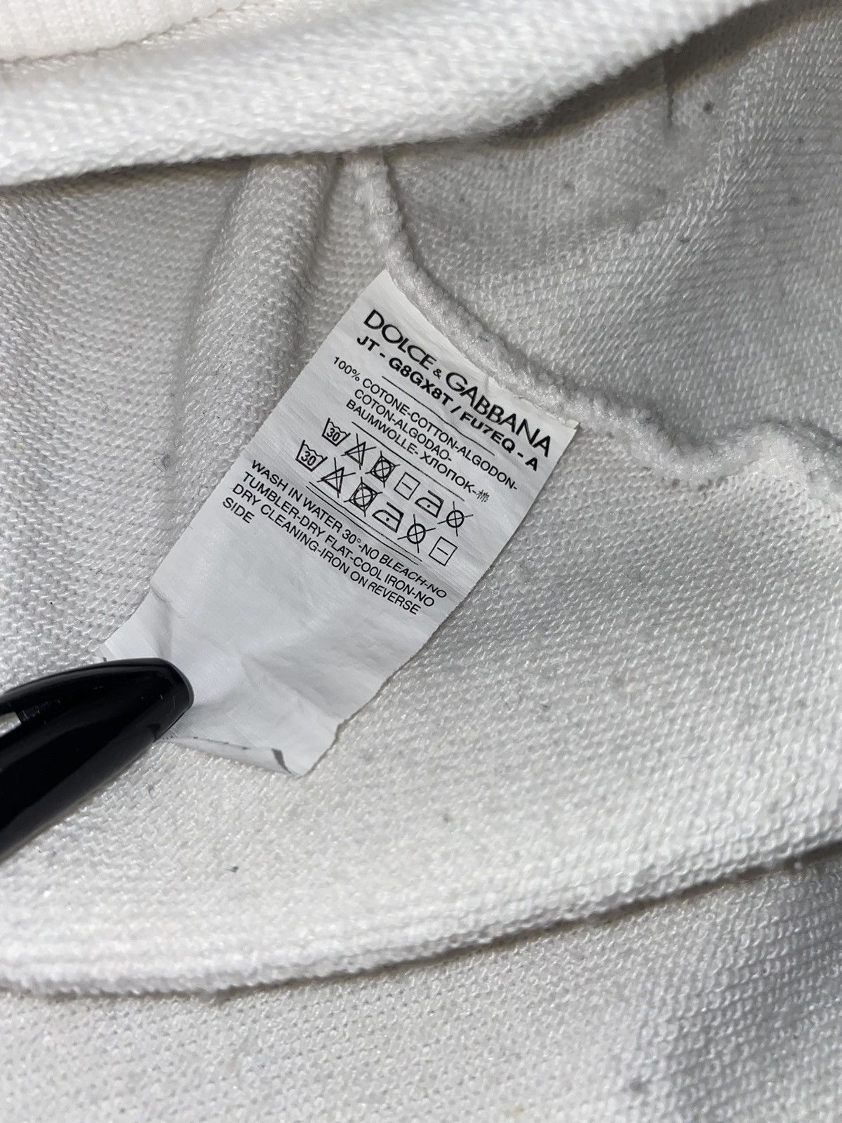 Dolce & Gabbana Dolce & Gabbana X Muhammad Ali Printed White Hoodie Size US S / EU 44-46 / 1 - 15 Thumbnail