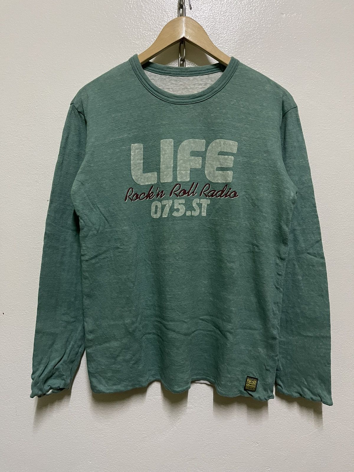image of Kriff Mayer Sportwear Long Sleeve Double Layer Japan in Green, Men's (Size Large)