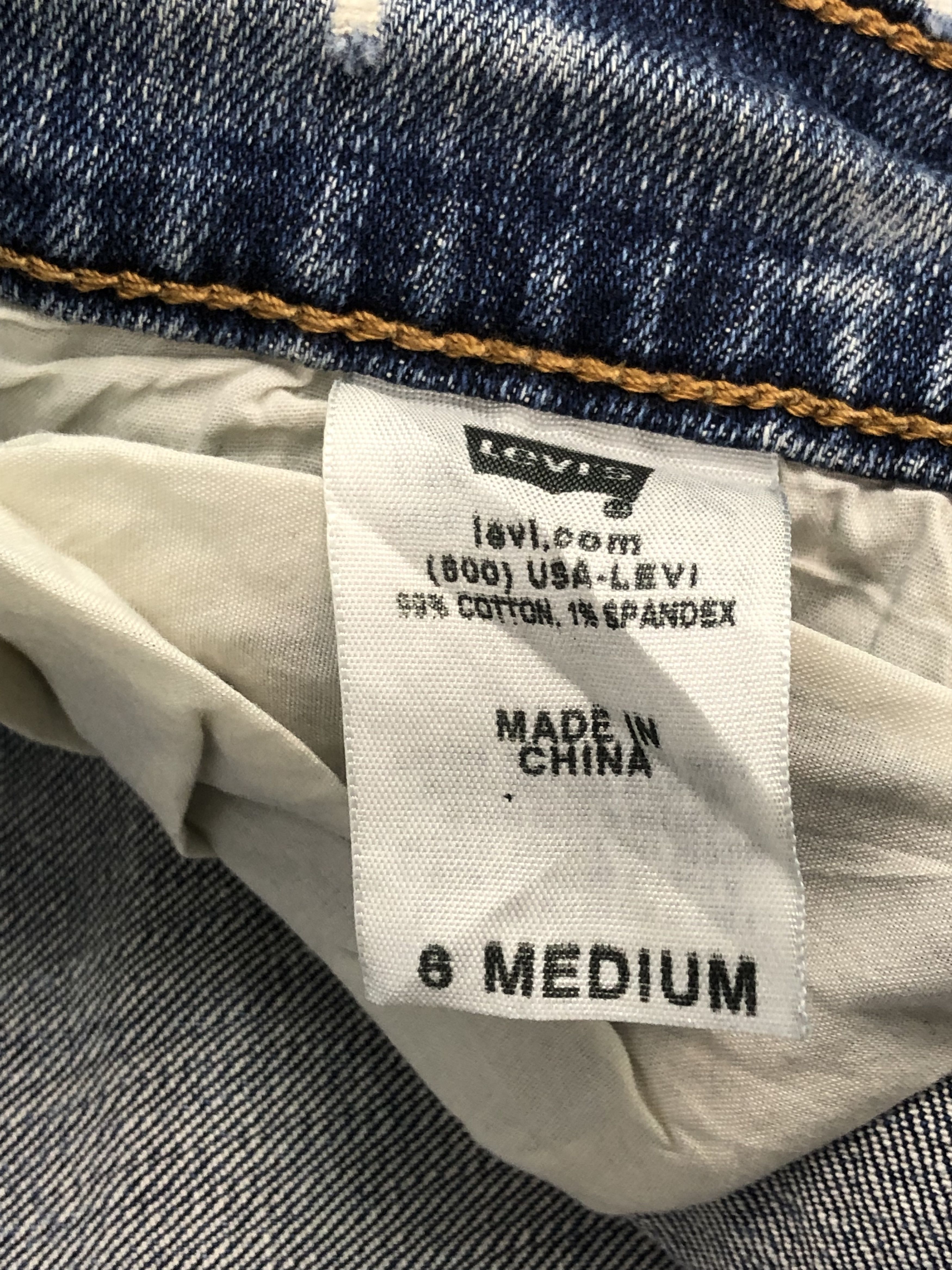 Levi's Vintage Levis 505 Regular Fit Blue Denim DP0327 Size US 31 - 8 Thumbnail