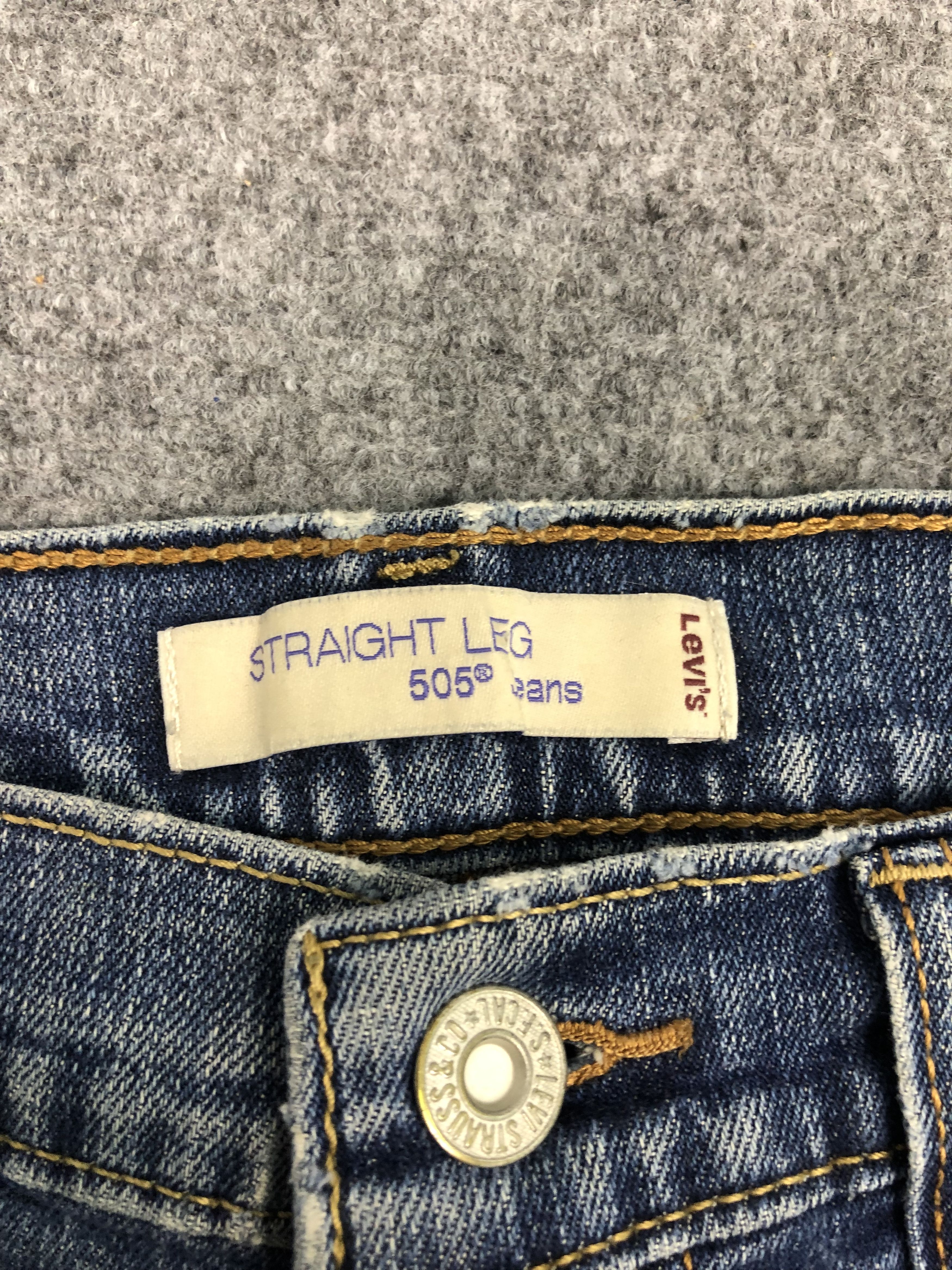 Levi's Vintage Levis 505 Regular Fit Blue Denim DP0327 Size US 31 - 6 Thumbnail