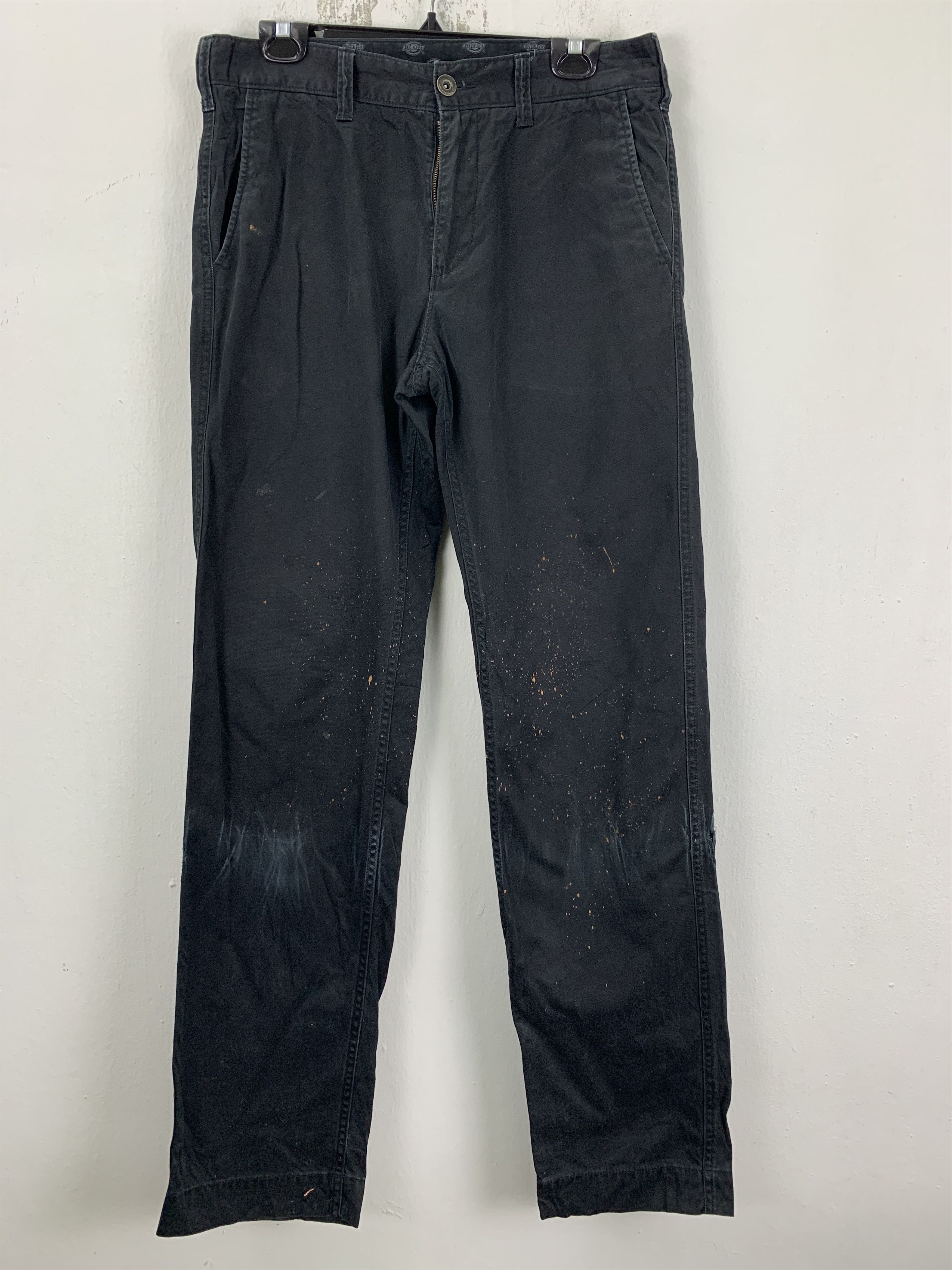 DICKIES Painted Casual Pants Black Streetwear Vintage