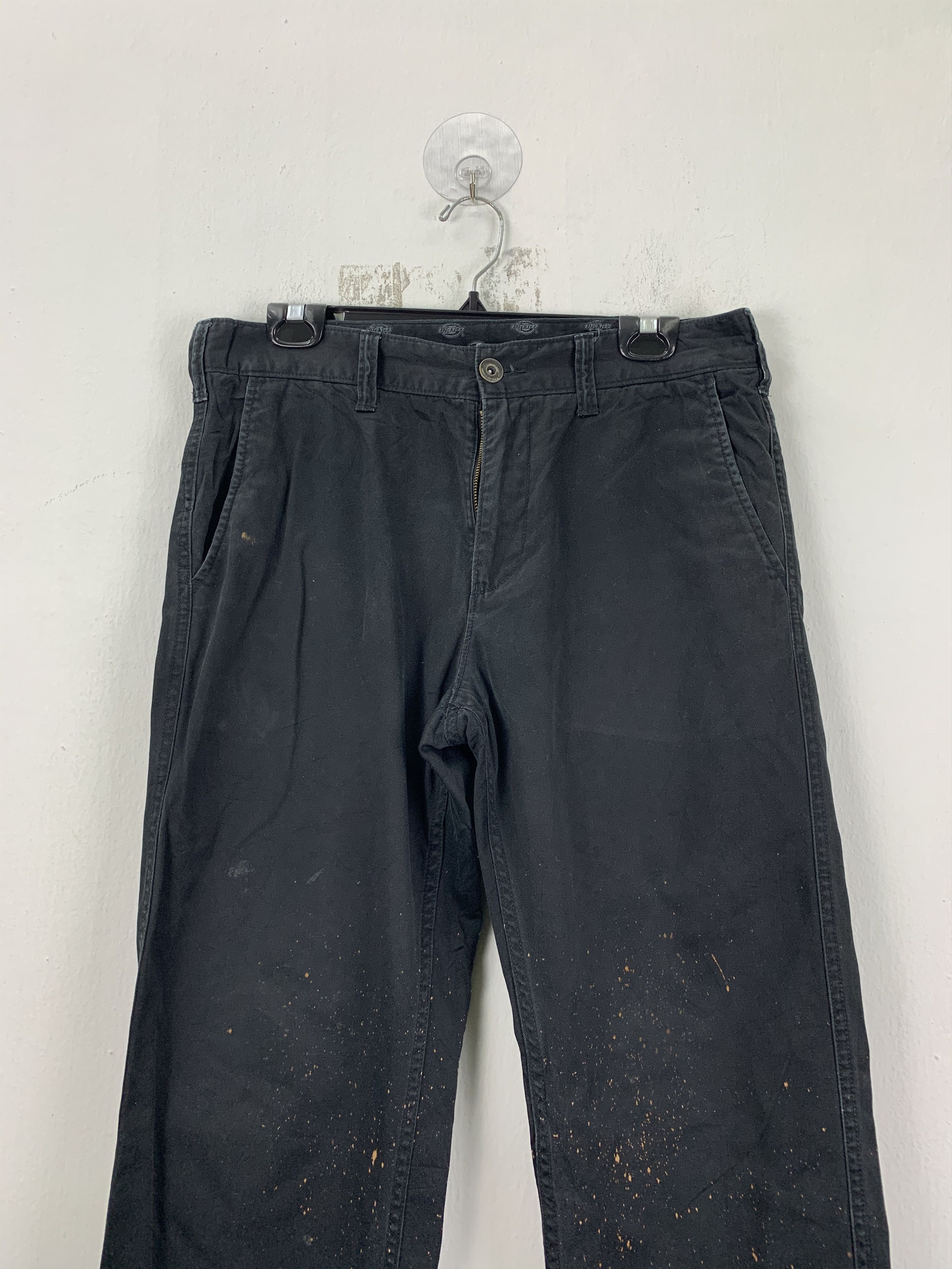 Dickies DICKIES Painted Casual Pants Black Streetwear Vintage Size US 32 / EU 48 - 2 Thumbnail