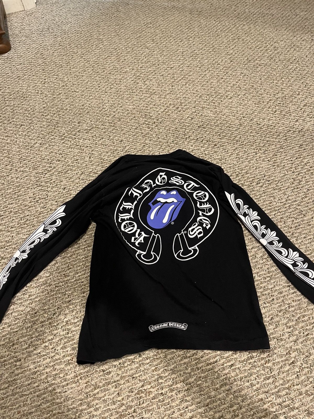 Chrome Hearts Chrome hearts rolling stones blue tongue longsleeve 