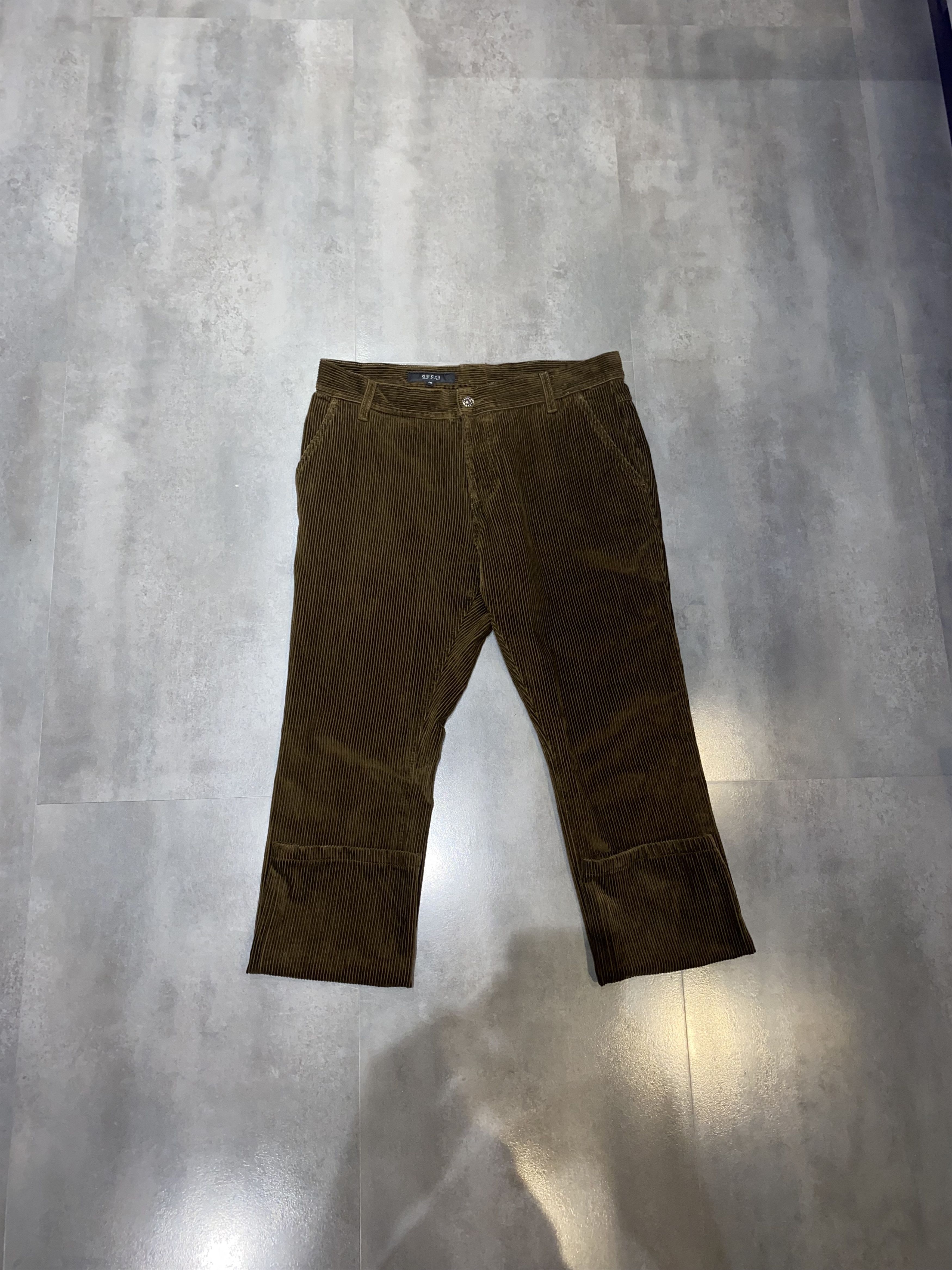 Gucci Gucci 70'S Brown Corduroy Casual Pants Size US 34 / EU 50 - 2 Thumbnail