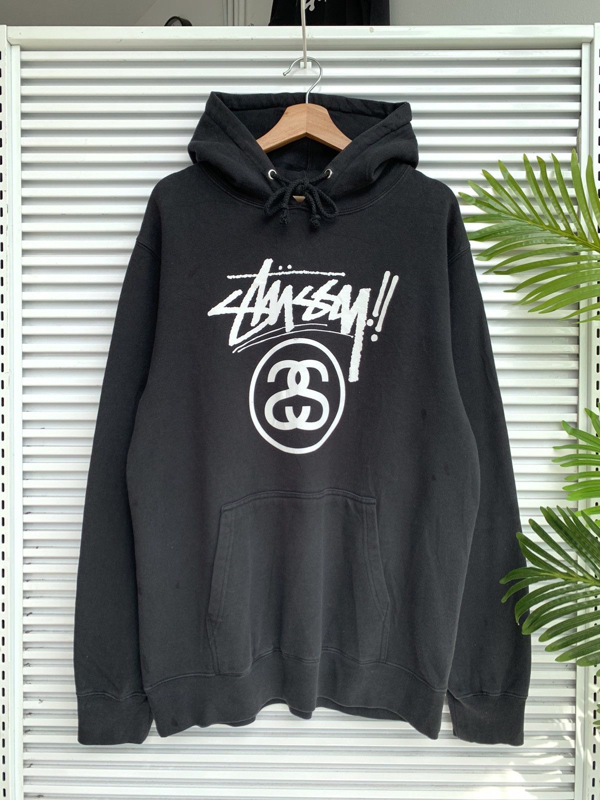 Vintage OG Stussy Signature Double S Logo Pullover Hoodie