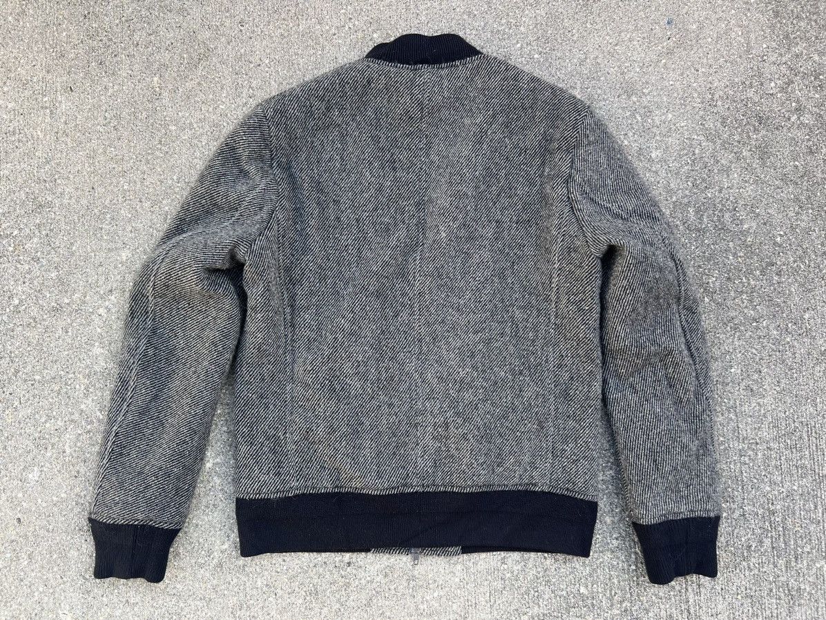 Lounge Lizard Vintage Lounge Lizard Grey Wool Bomber Jacket Size 2 Size US M / EU 48-50 / 2 - 4 Thumbnail