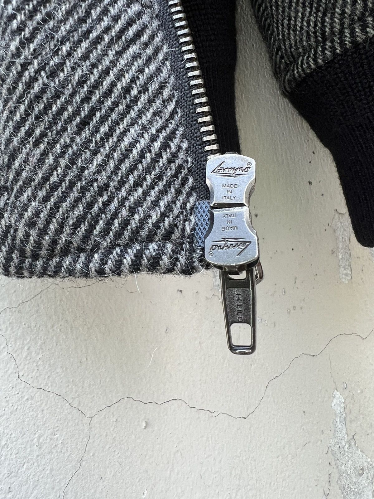 Lounge Lizard Vintage Lounge Lizard Grey Wool Bomber Jacket Size 2 Size US M / EU 48-50 / 2 - 13 Thumbnail