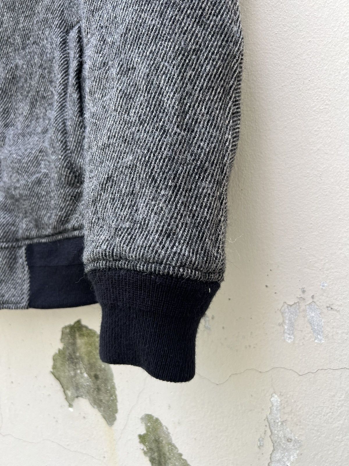 Lounge Lizard Vintage Lounge Lizard Grey Wool Bomber Jacket Size 2 Size US M / EU 48-50 / 2 - 9 Thumbnail