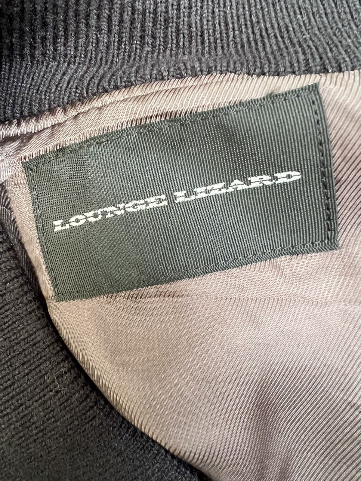 Lounge Lizard Vintage Lounge Lizard Grey Wool Bomber Jacket Size 2 Size US M / EU 48-50 / 2 - 18 Thumbnail