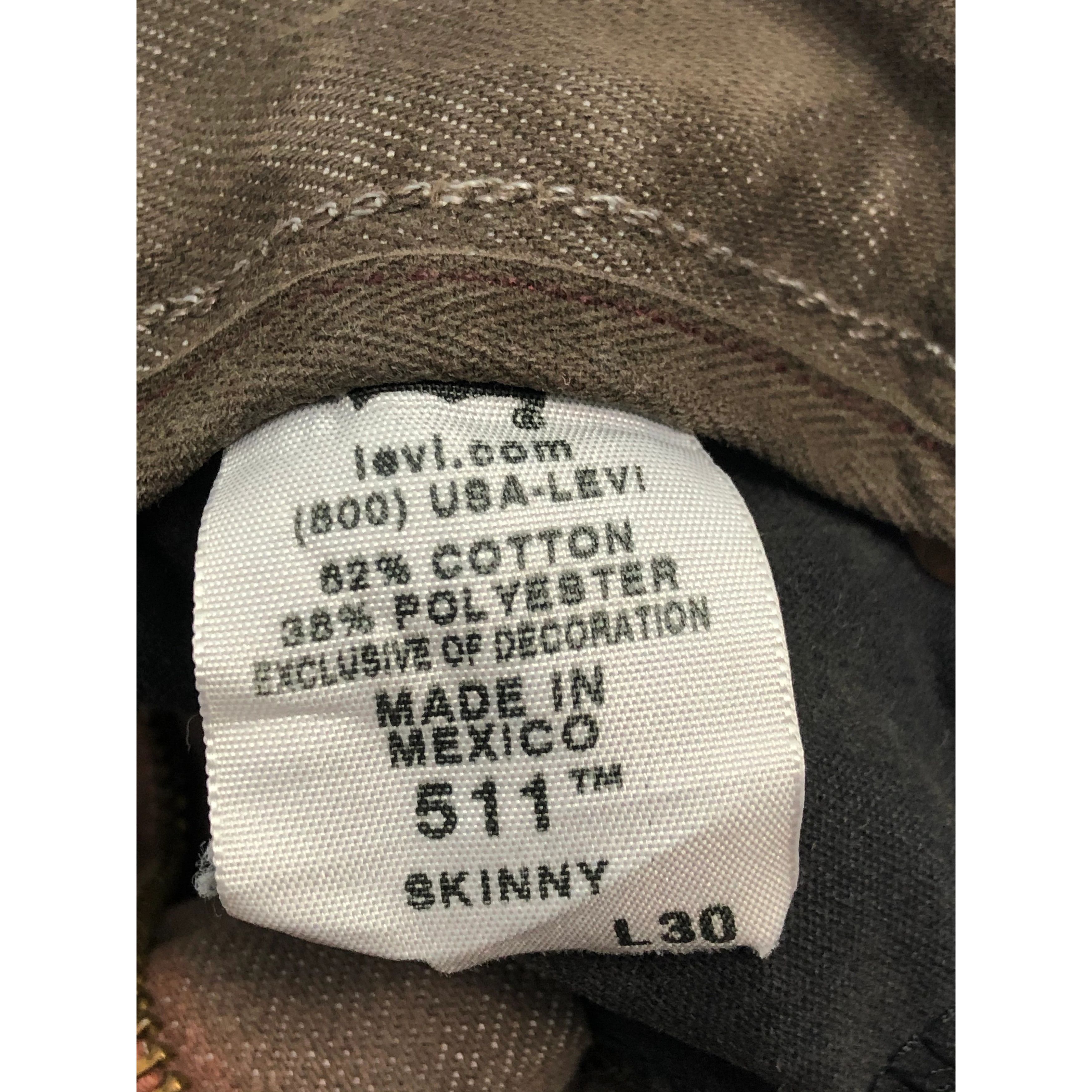 Levi's Vintage Levis 511 Skinny Jeans DP0030 Size US 31 - 6 Thumbnail