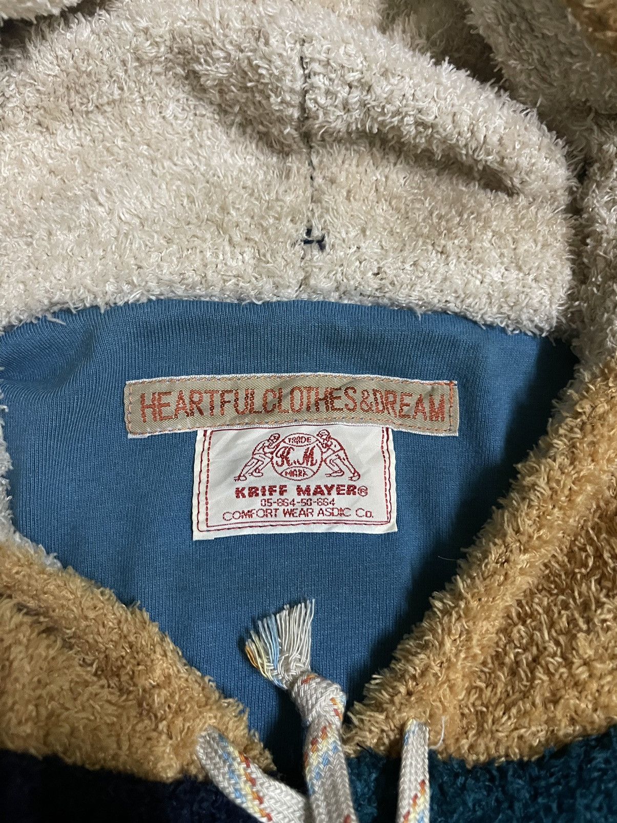 Japanese Brand × Vintage Kriff Mayer Fleece Zipper Hoodie Multi Colour Hybrid Size US XXL / EU 58 / 5 - 14 Thumbnail