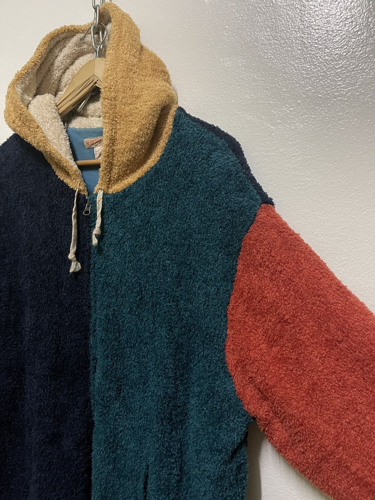 Japanese Brand × Vintage Kriff Mayer Fleece Zipper Hoodie Multi Colour Hybrid Size US XXL / EU 58 / 5 - 5 Thumbnail