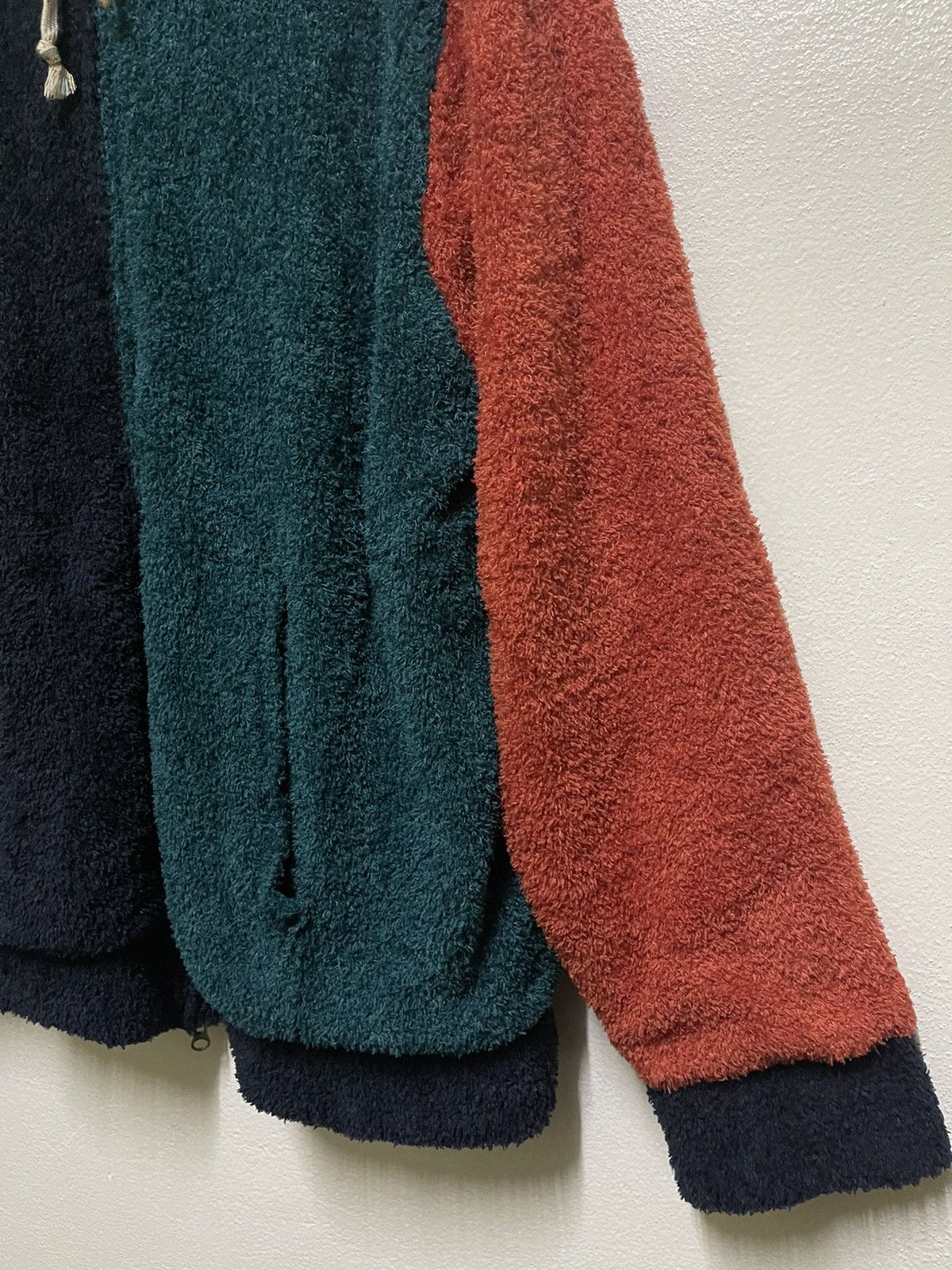 Japanese Brand × Vintage Kriff Mayer Fleece Zipper Hoodie Multi Colour Hybrid Size US XXL / EU 58 / 5 - 6 Thumbnail