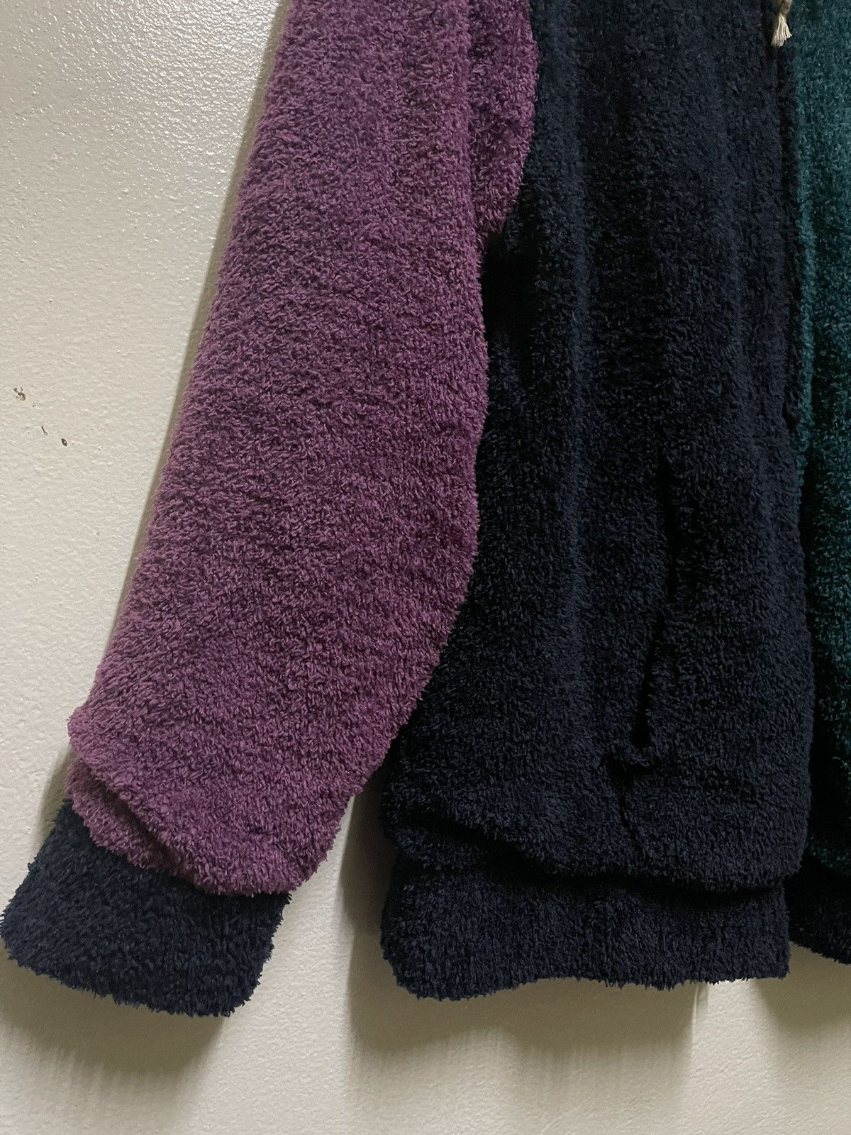 Japanese Brand × Vintage Kriff Mayer Fleece Zipper Hoodie Multi Colour Hybrid Size US XXL / EU 58 / 5 - 3 Thumbnail