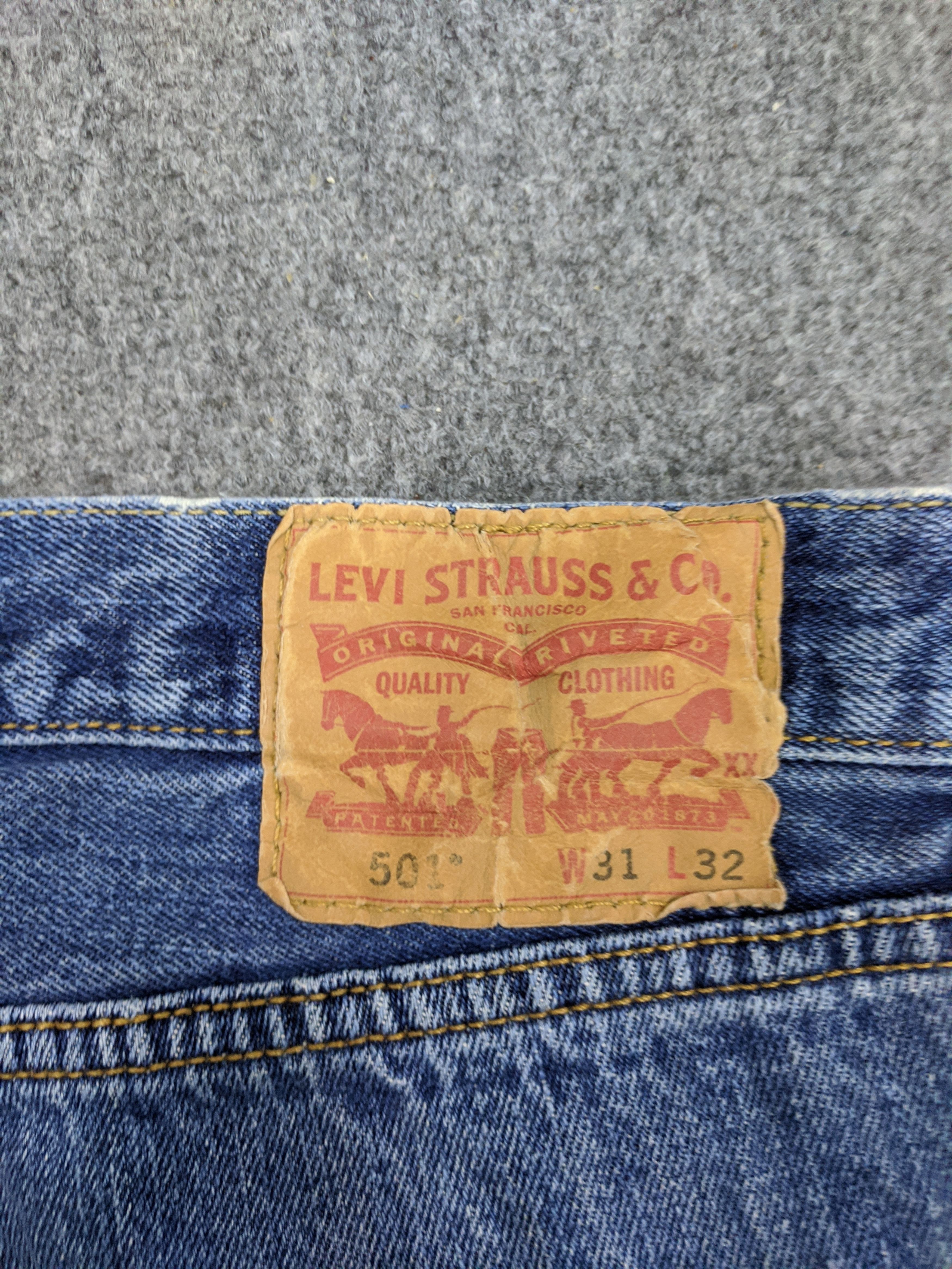 Levi's Vintage 90s Levis 501 Jeans DP0693 Size US 31 - 5 Thumbnail
