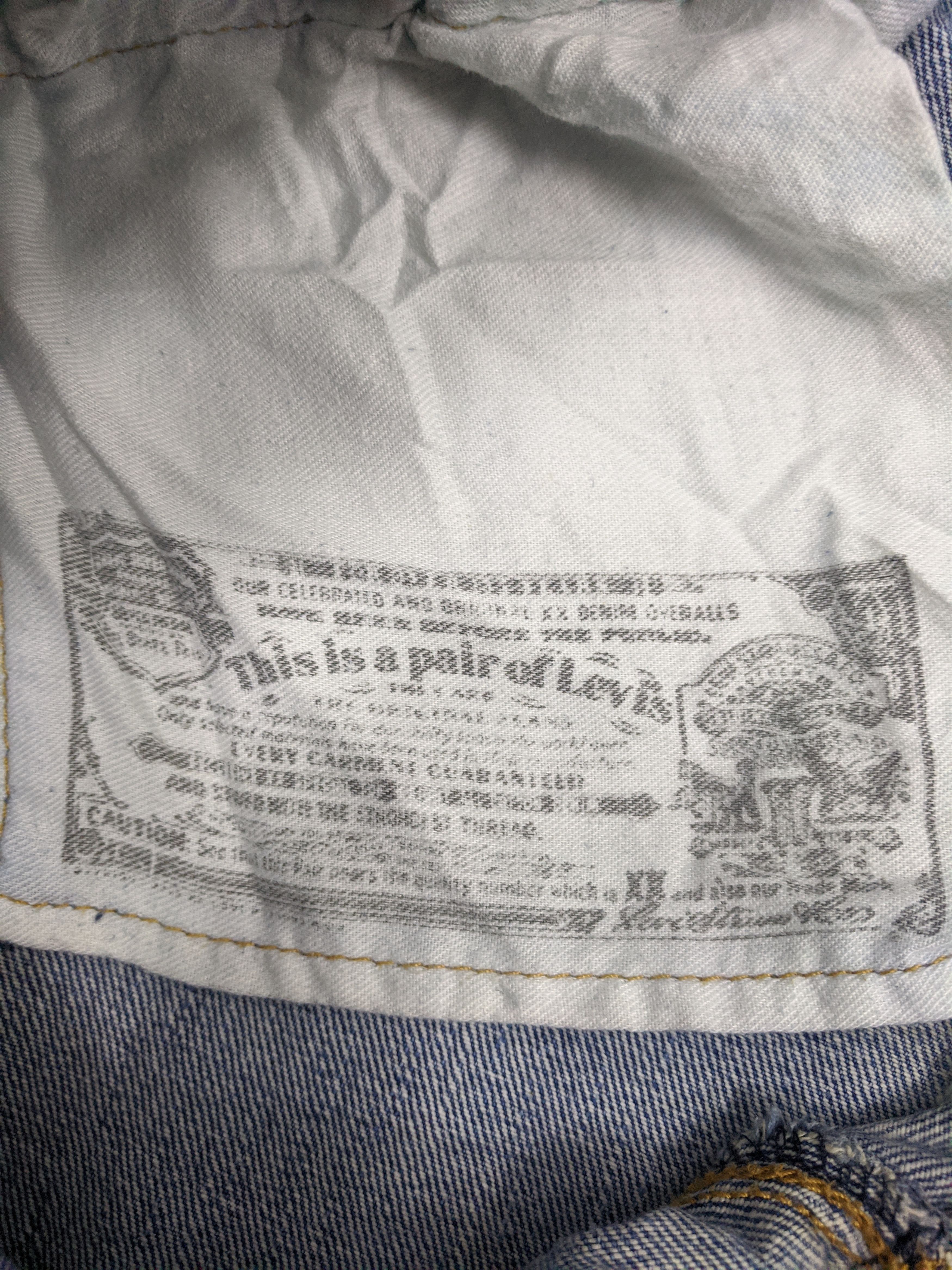 Levi's Vintage 90s Levis 501 Jeans DP0693 Size US 31 - 17 Thumbnail