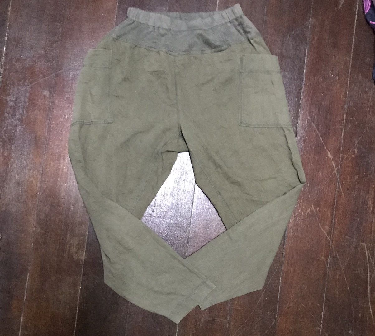 image of Plantation By Issey Miyake Relaxed Pant in Green Army, Men's (Size 36)