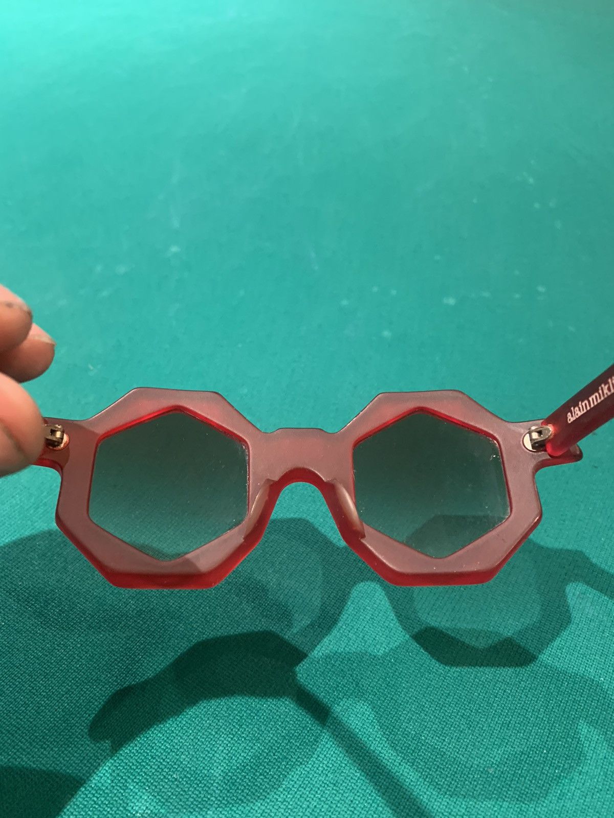 Alain Mikli Vintage Alain mikli “stop sign” sunglasses Size ONE SIZE - 4 Thumbnail