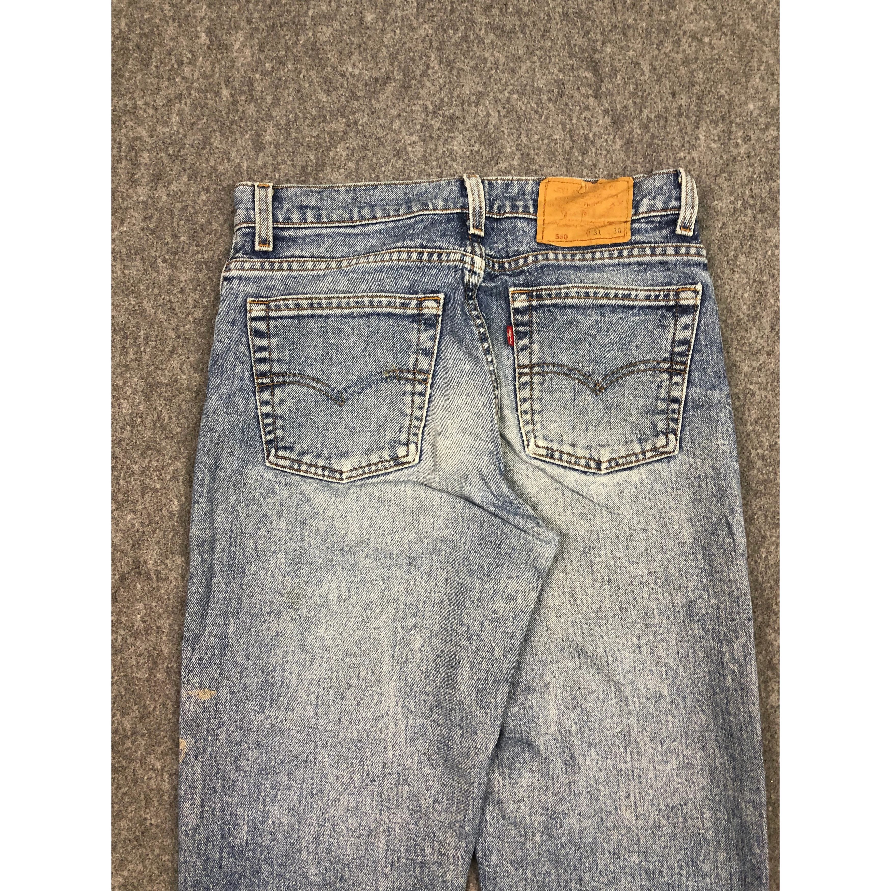 Levi's Vintage Levis 550 Jeans Lightwash DP0535 Size US 31 - 4 Thumbnail