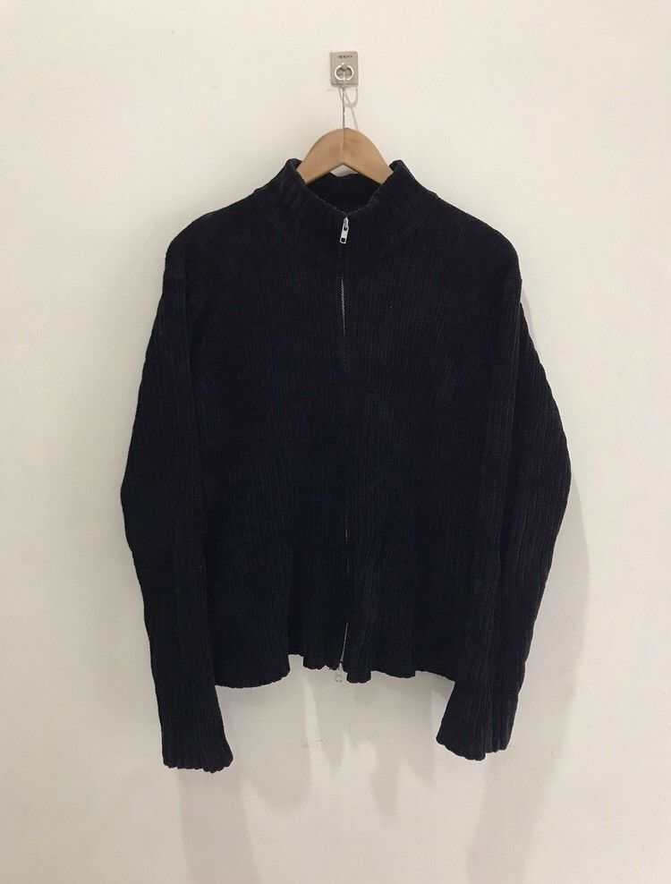 Vintage Vintage Us Navy velvet Knit Jacket Size US M / EU 48-50 / 2 - 1 Thumbnail
